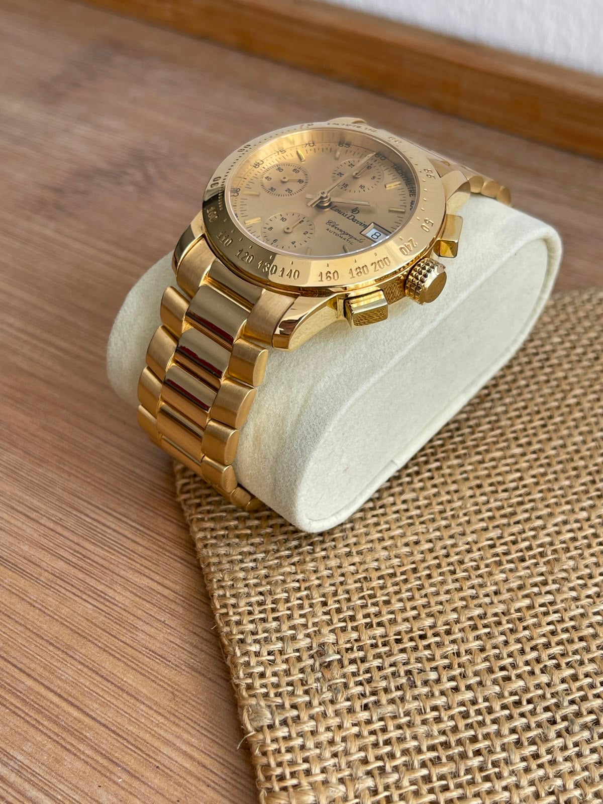 Ceas din Aur 18K Louis Davin - Valjoux 7750 - 148g total