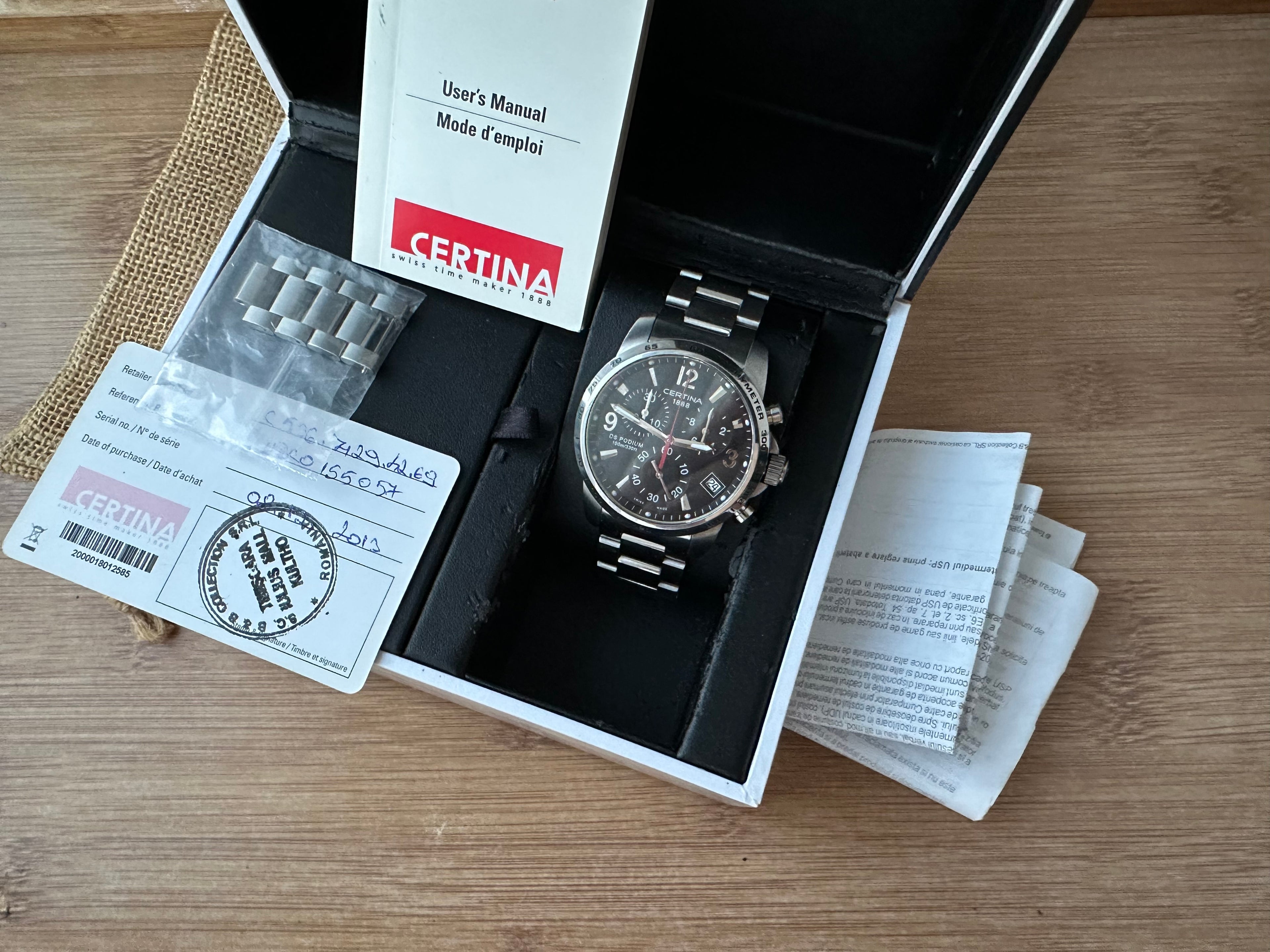 Certina DS Chronograph - Full set - Condiție excelentǎ