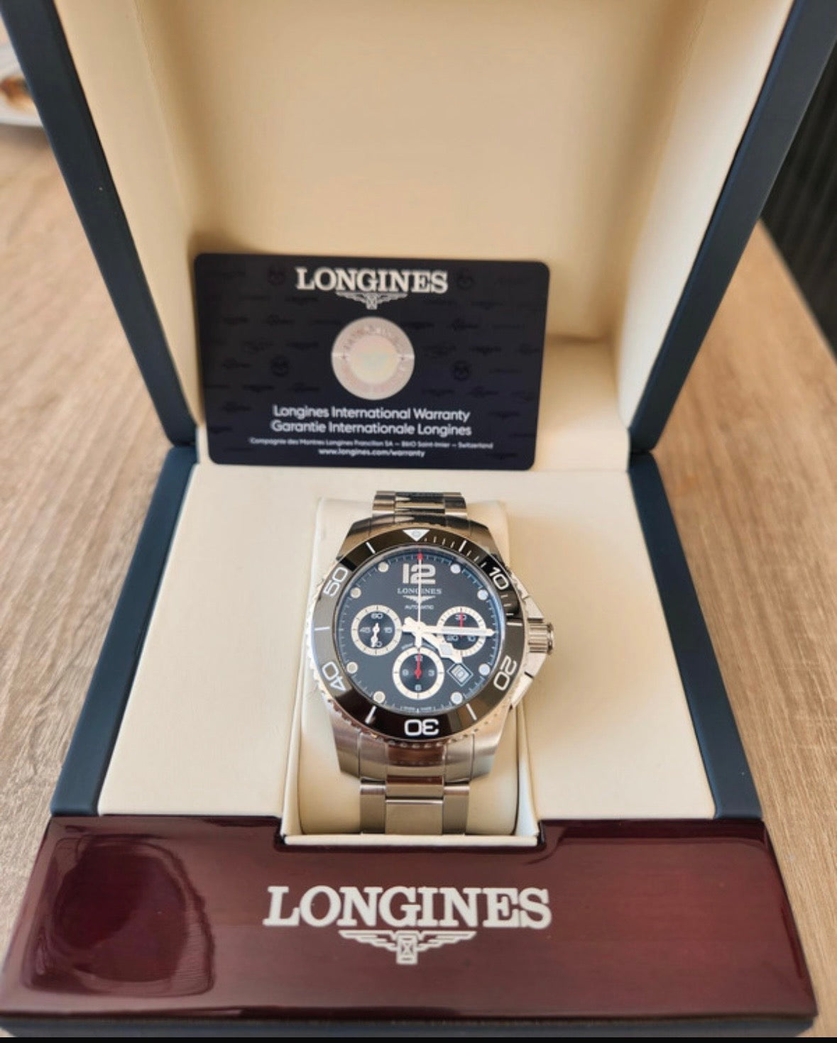 Longines Hydroconquest 43mm - Chronograph - Ceramic - Impecabil, Full set