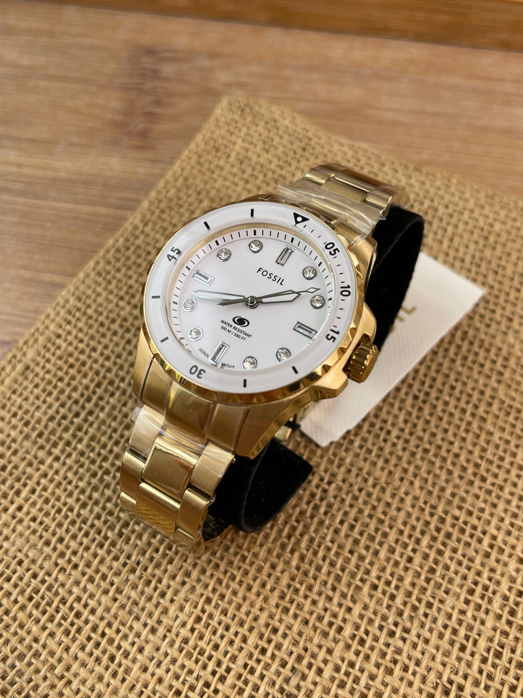 Ceas Fossil Blue-Dive Three Hand Gold Tone