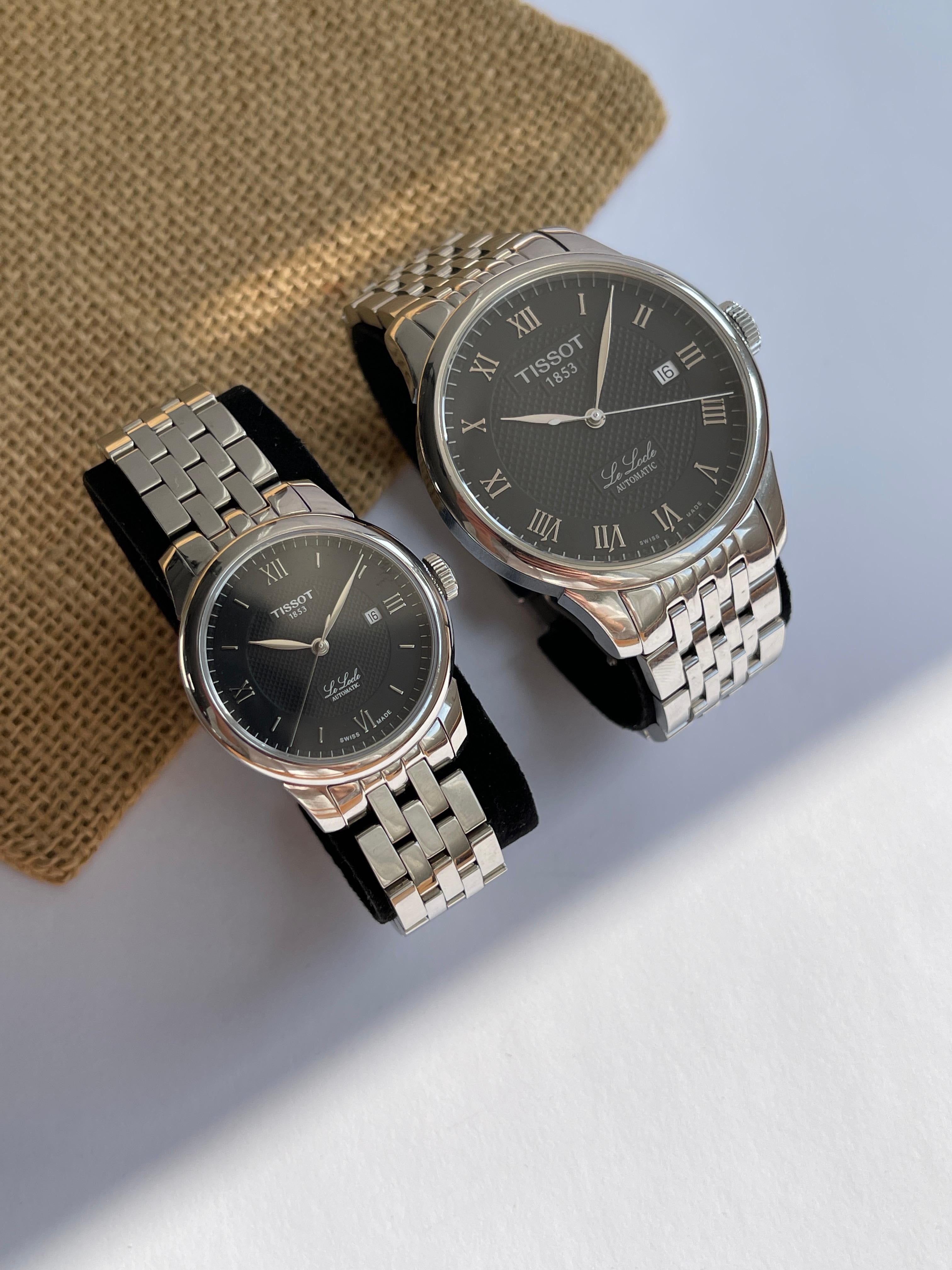 Superb Set Cuplu Tissot Le Locle 29mm si 39mm