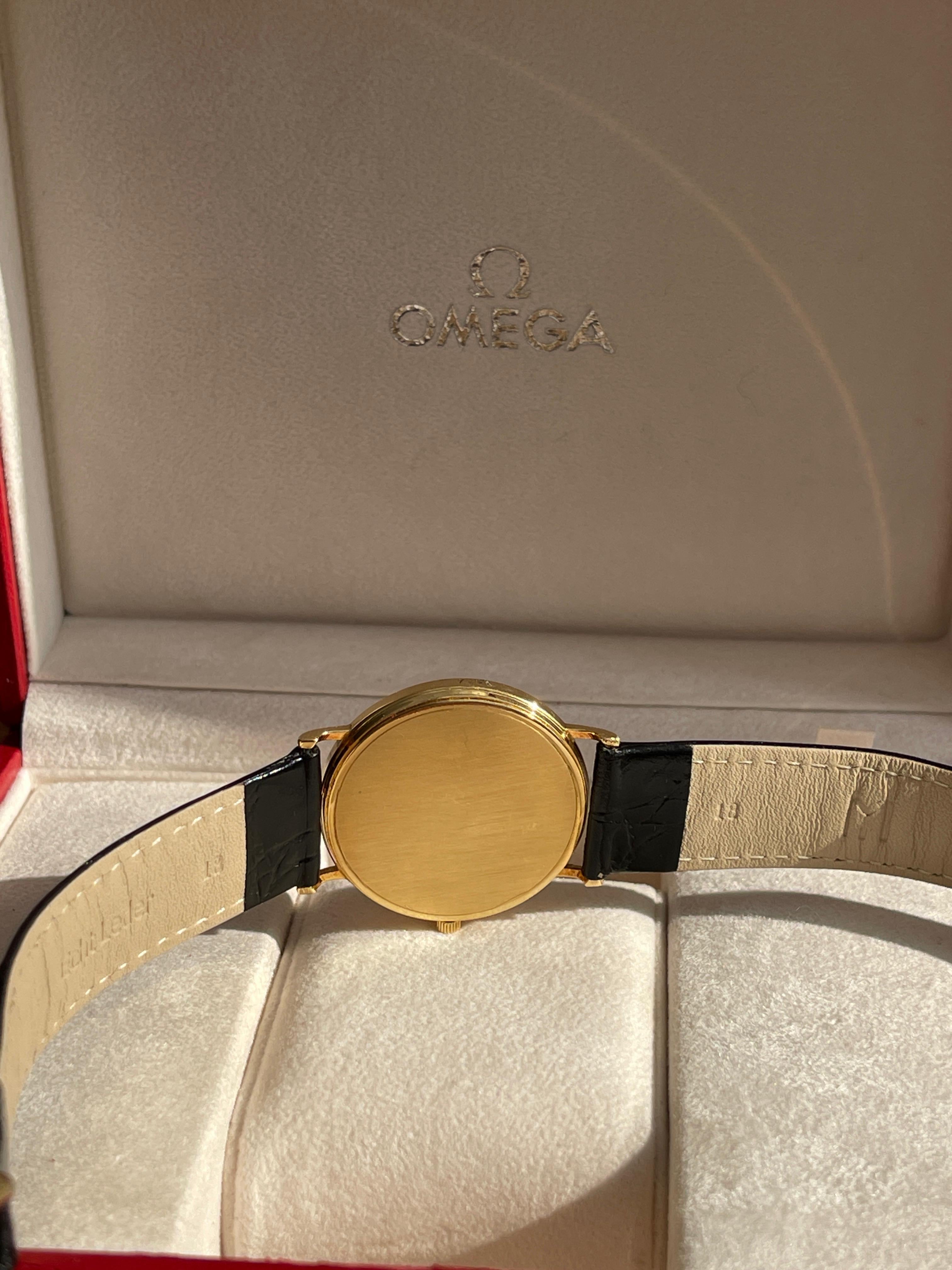 Superb Omega Seamaster Jubilee Aur 18K - Full set - Impecabil