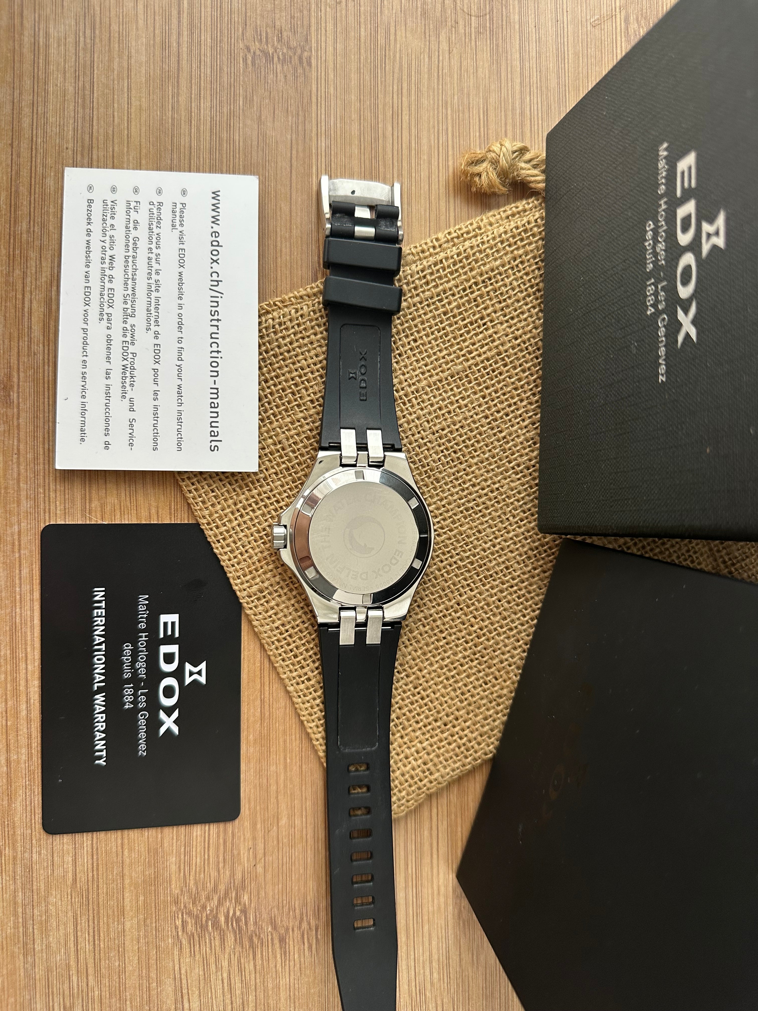 Ceas Edox Delfin Full set Rubber Strap