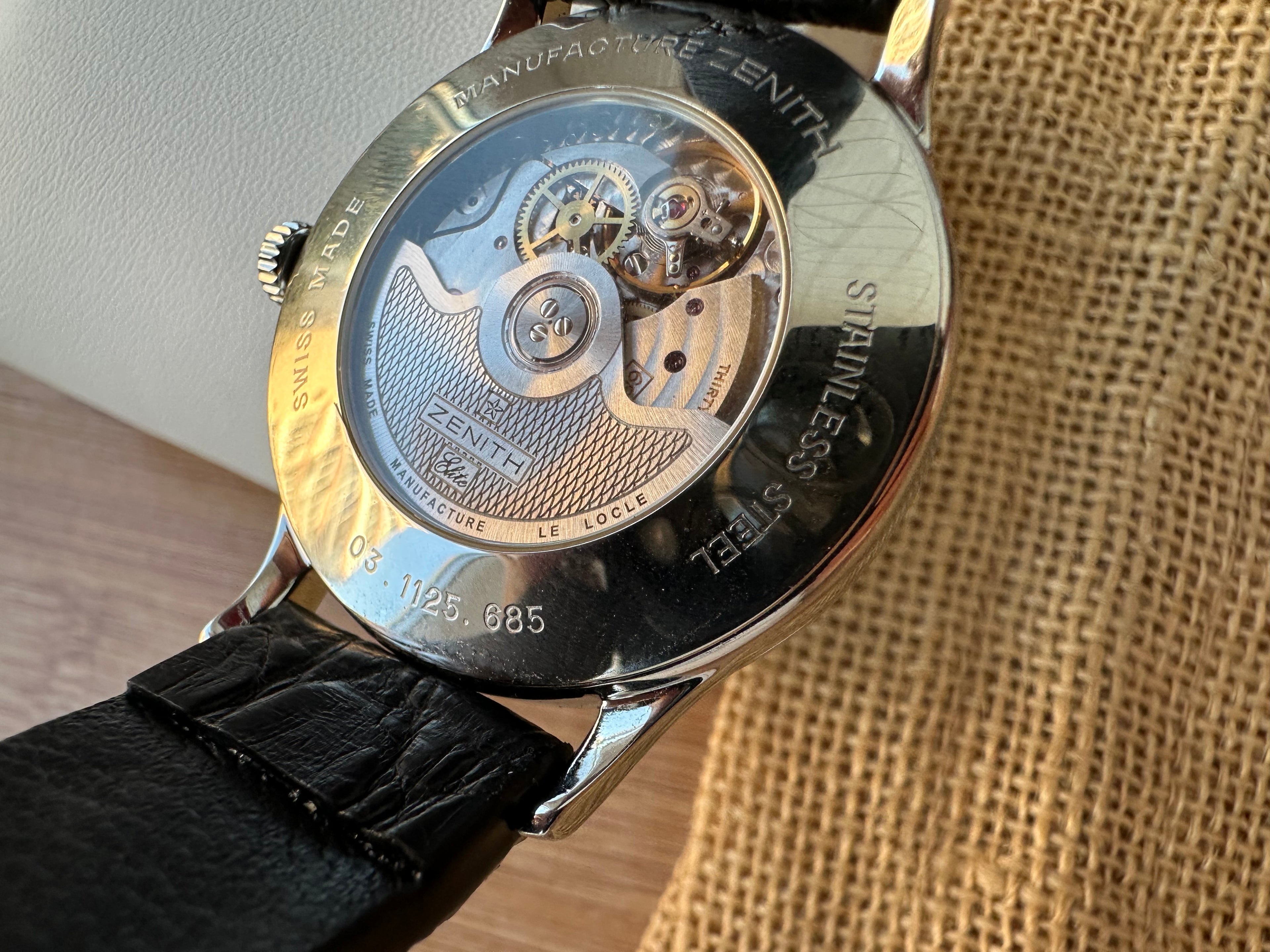 Zenith Elite - Reserve de Marche 37mm