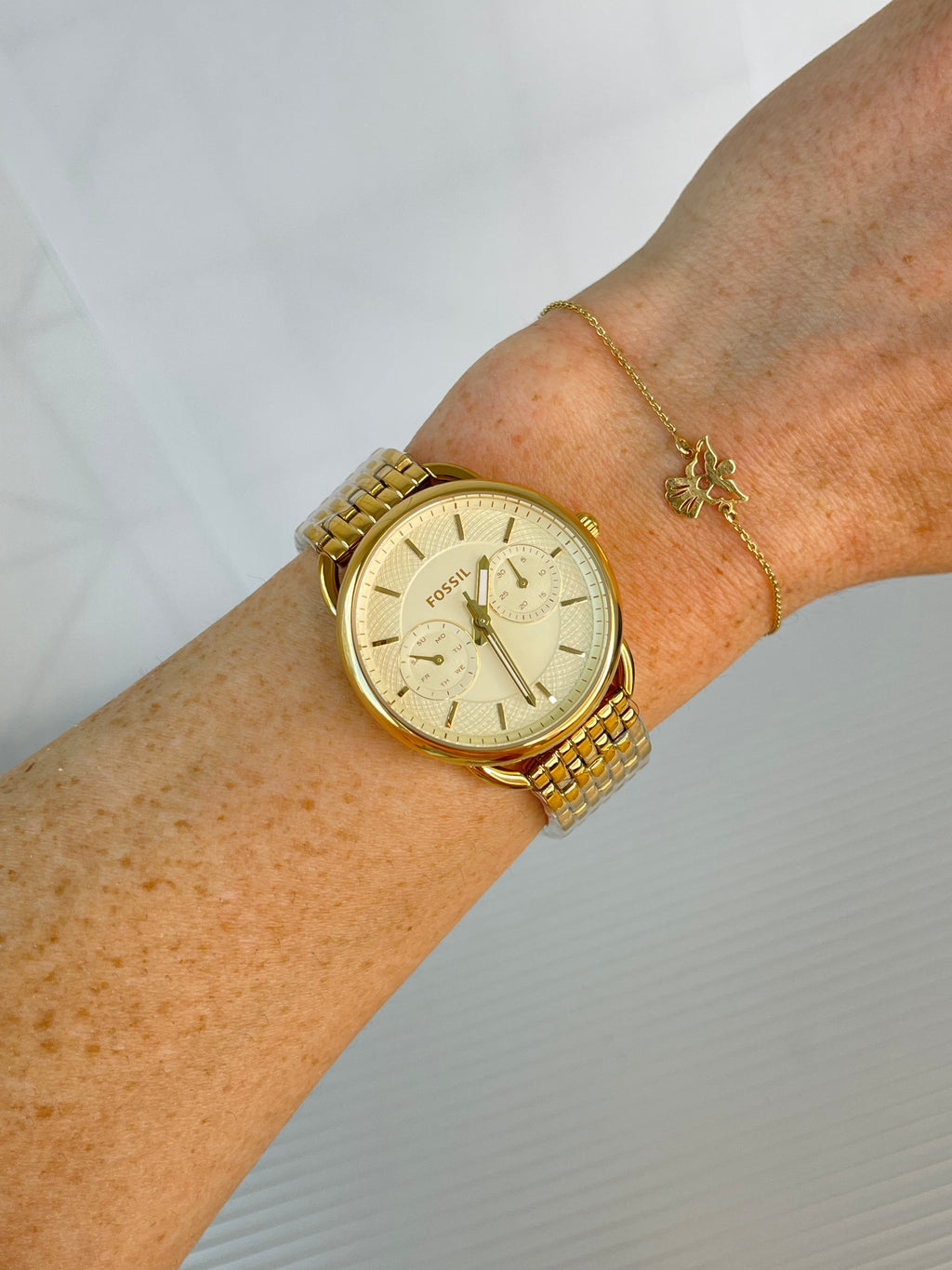 Ceas Fossil Tailor Gold nou - ES3714 - 35mm diametrul
