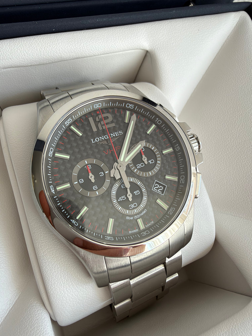 Longines Conquest - 44mm - Chronograph VHP - Very High Precision L3.727.4.66.6