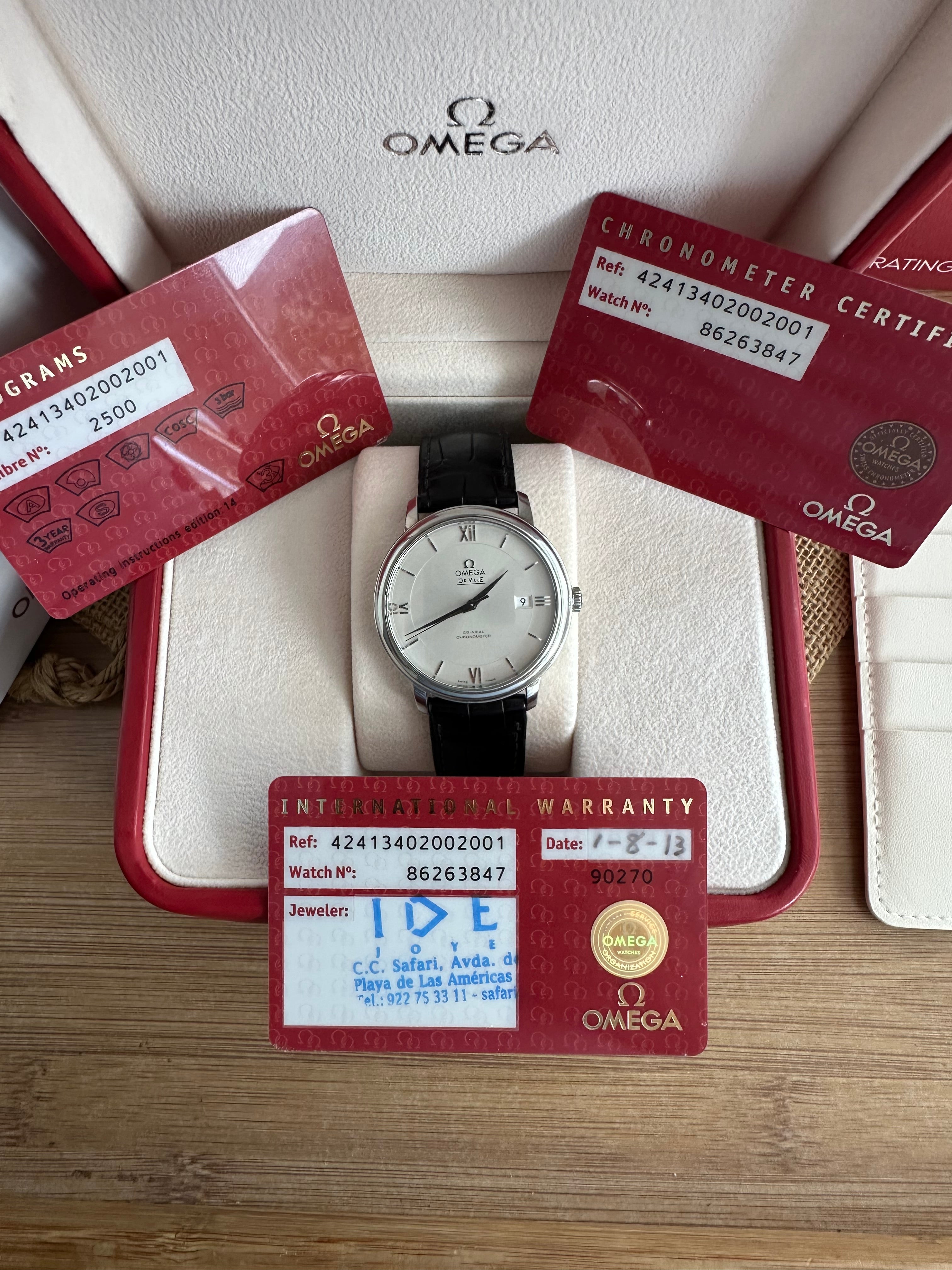 Omega De Ville Prestige Automatic 39.5mm Co-Axial Ref. 424.13.40.20.02.001