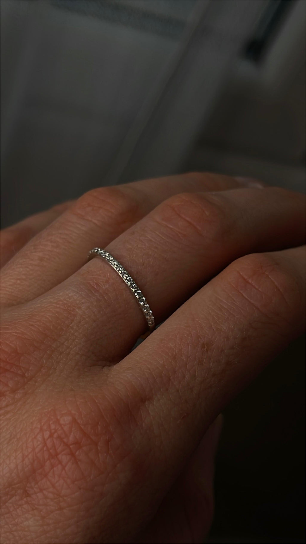 Superb Inel Aur alb 18k - diamante - certificat