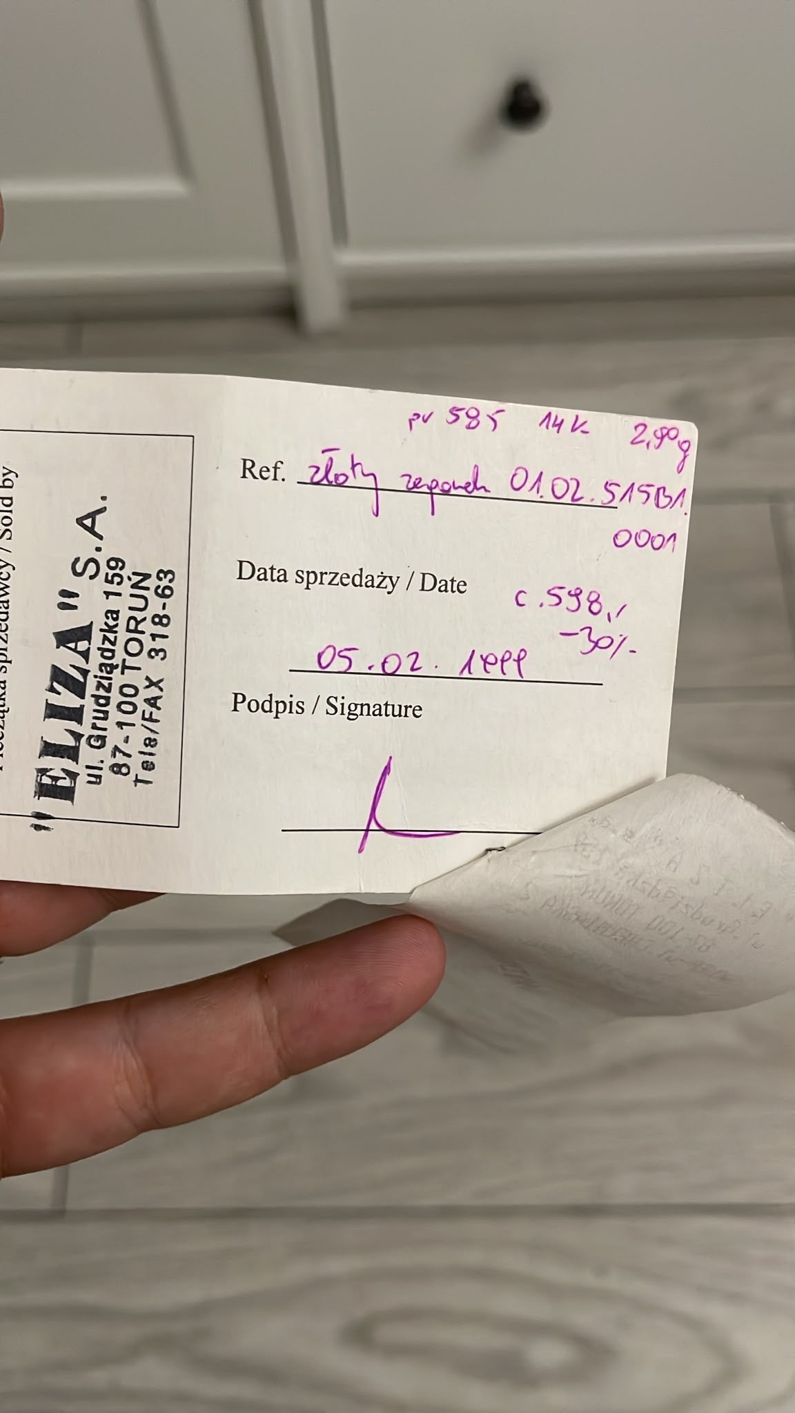 Adriatica - Ceas din Aur 14K micut - cu certificat