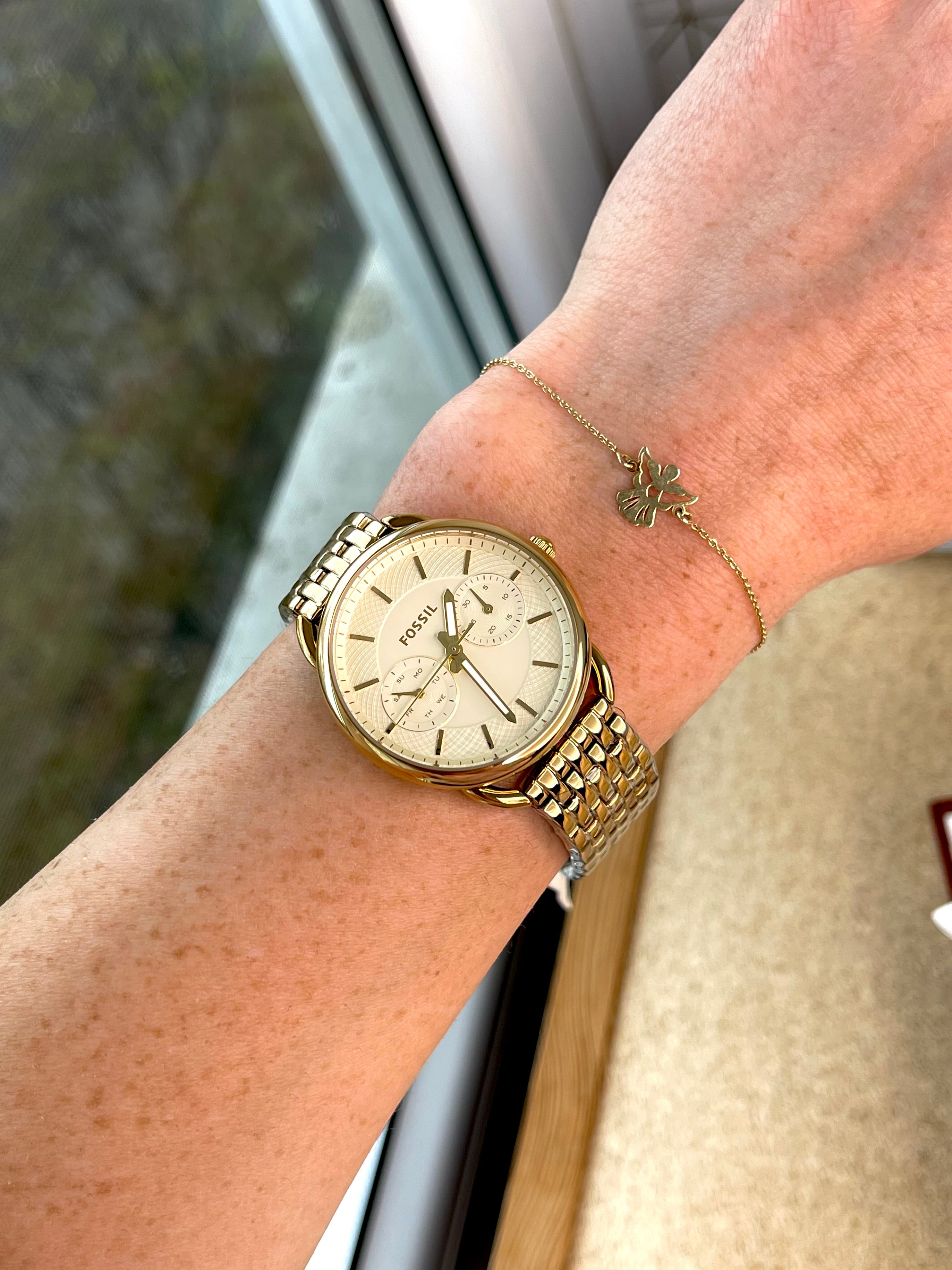 Ceas Fossil Tailor Gold nou - ES3714 - 35mm diametrul