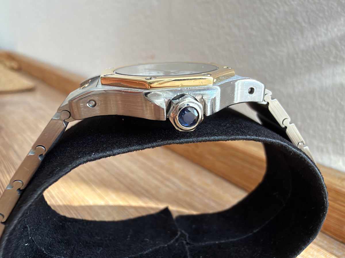 Cartier Santos Octagon Automatic - Aur Oțel - 25mm - Ref. 0907