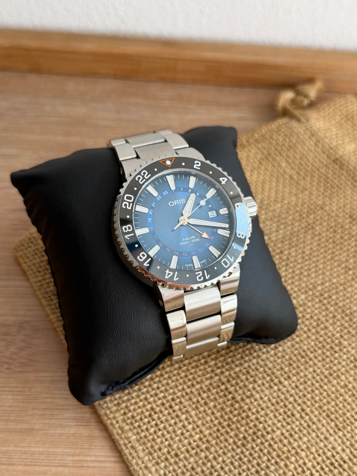 Oris Aquis GMT Carysfort 43.5mm - bezel ceramic - Ediție limitată - impecabil - Ref. 01 798 7754 4185-Set MB
