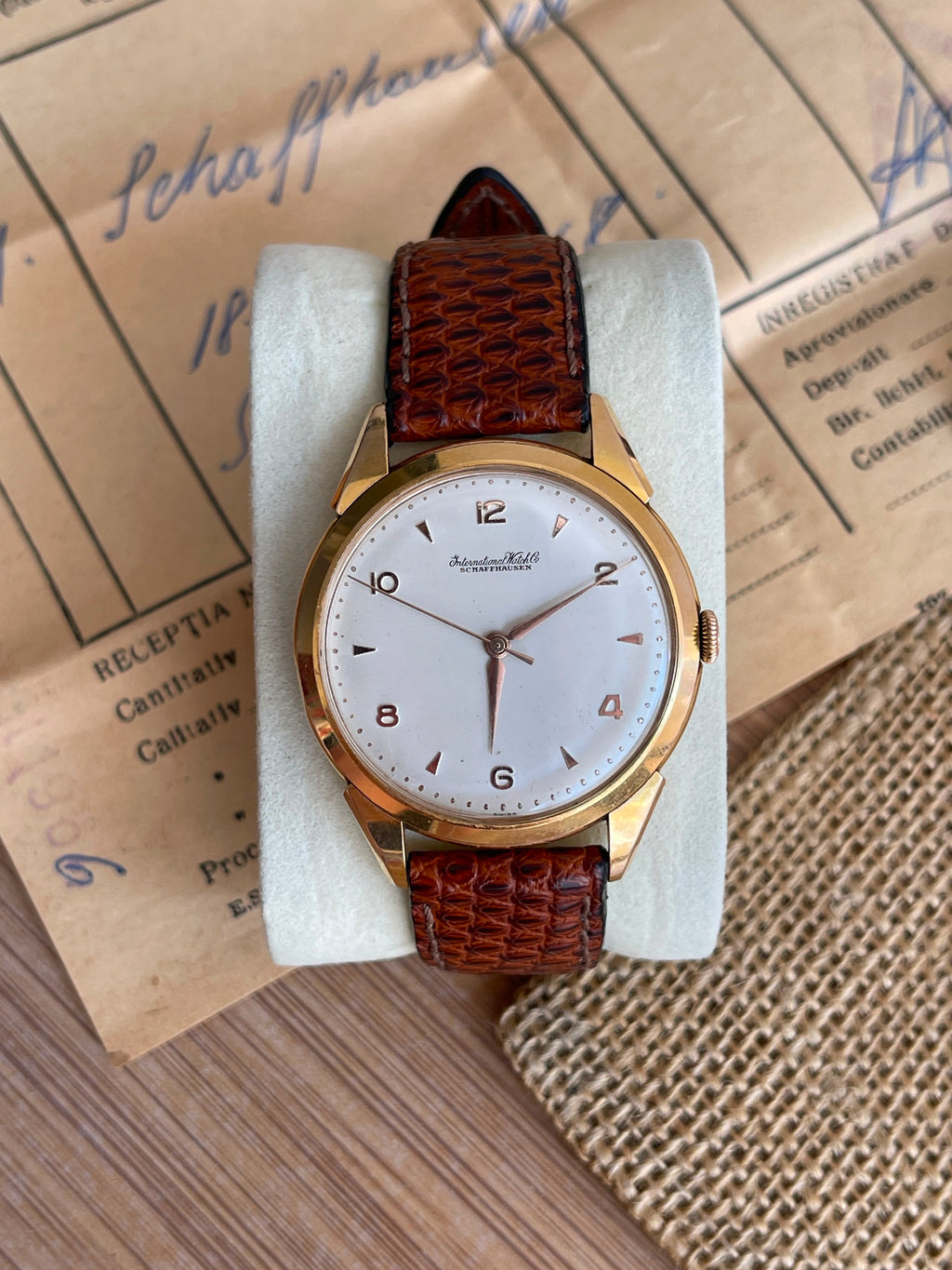 Ceas IWC din Aur 18K - Calibru Mecanic - Full set - impecabil - 15.07.1966
