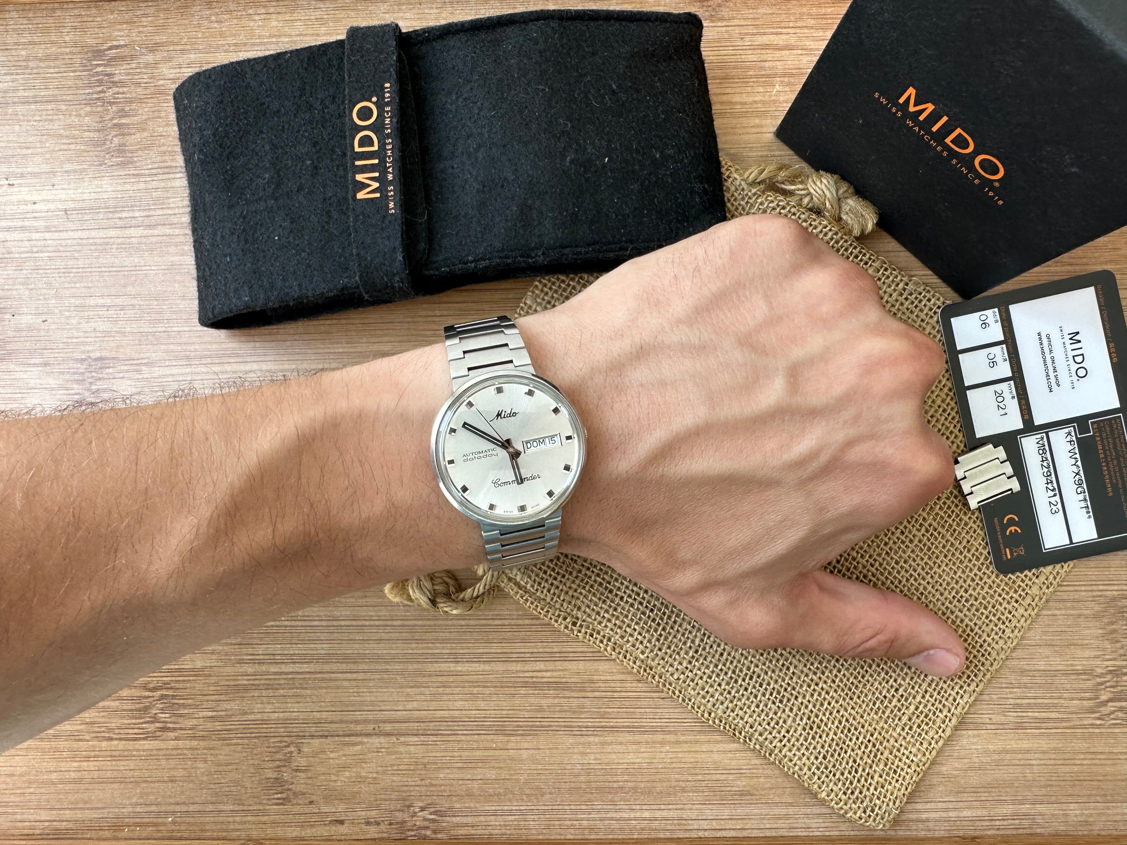Ceas Mido Commander Automatic Datoday 39mm- Full set - Impecabil -M8425.4.11.1