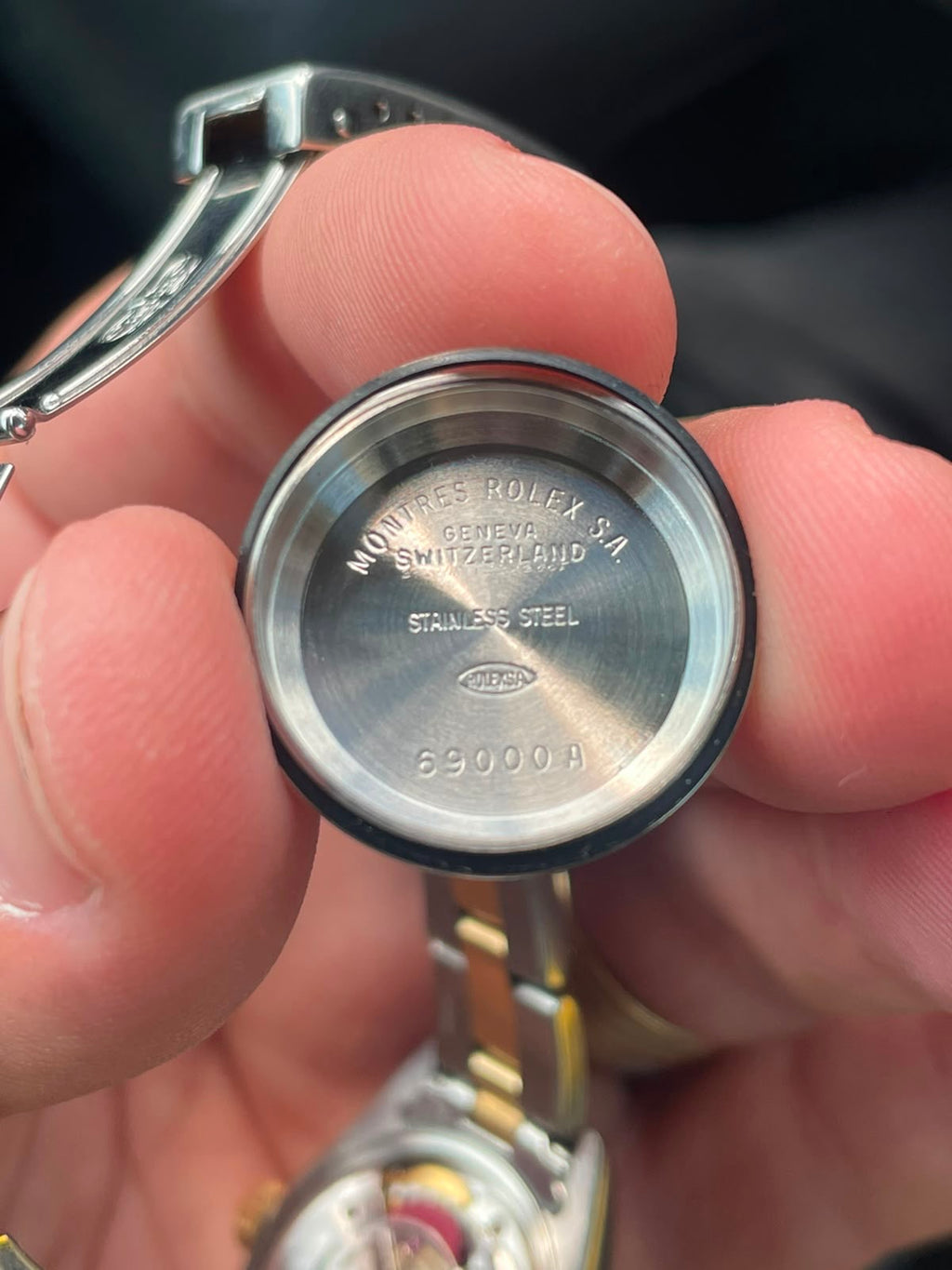 Rolex Datejust Lady Aur şi Oțel 26mm Blue Dial Ref. 69173