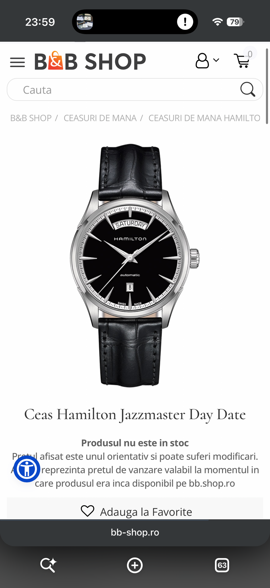 Ceas Hamilton Daydate - Automatic - 42mm diametrul - H425650
