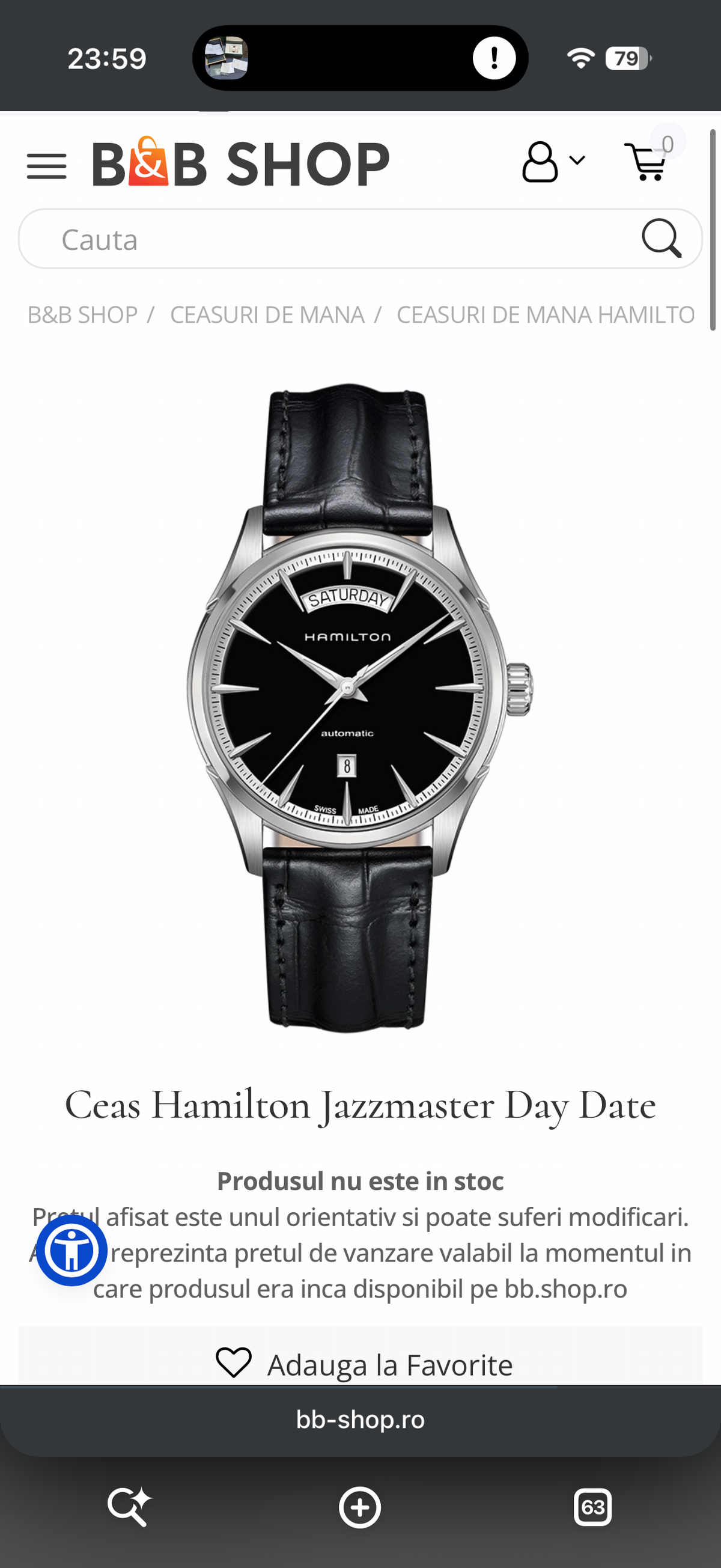 Ceas Hamilton Daydate - Automatic - 42mm diametrul - H425650