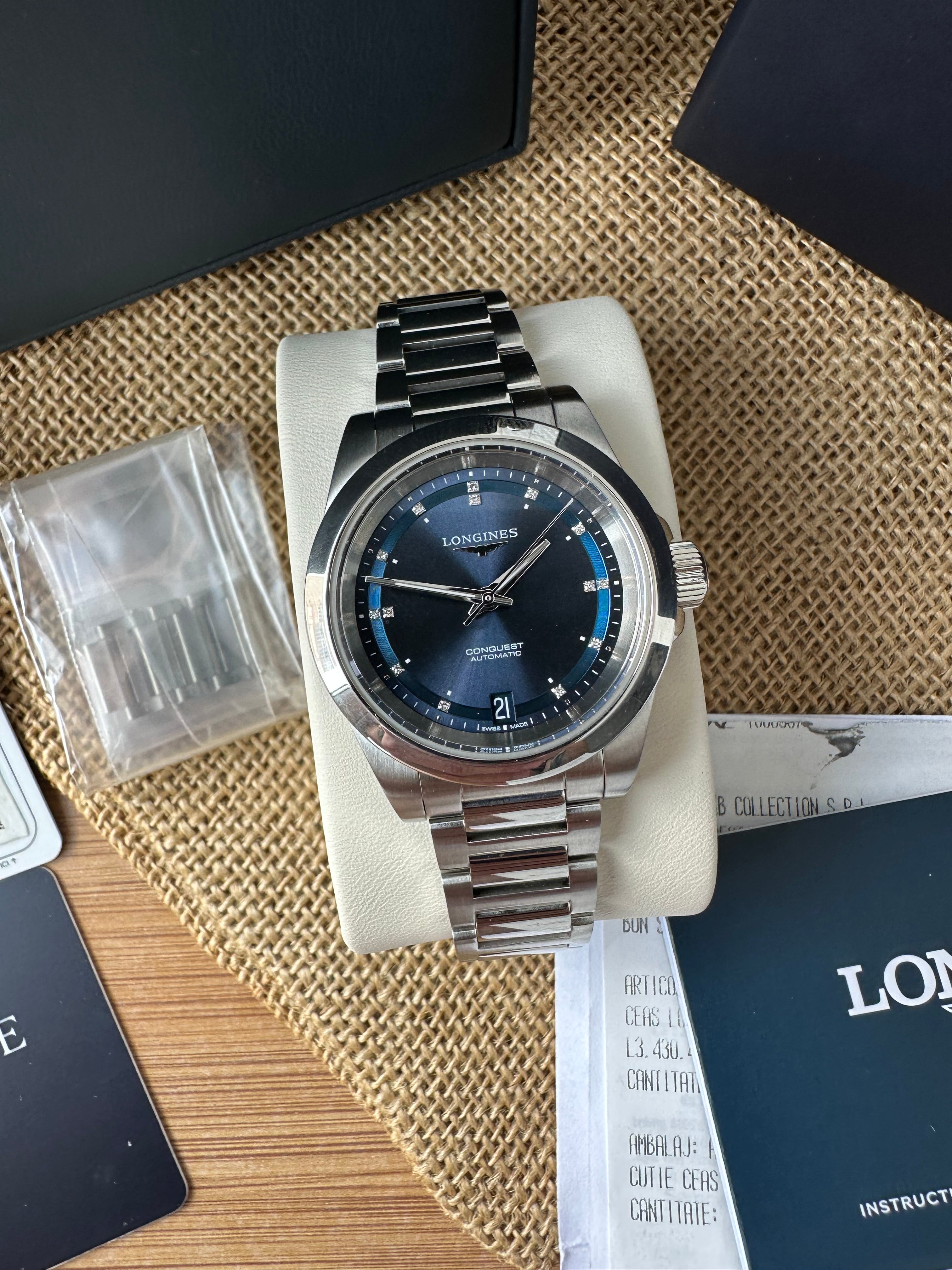 Longines Conquest Lady - Diamonds - L3.320.4.97.6