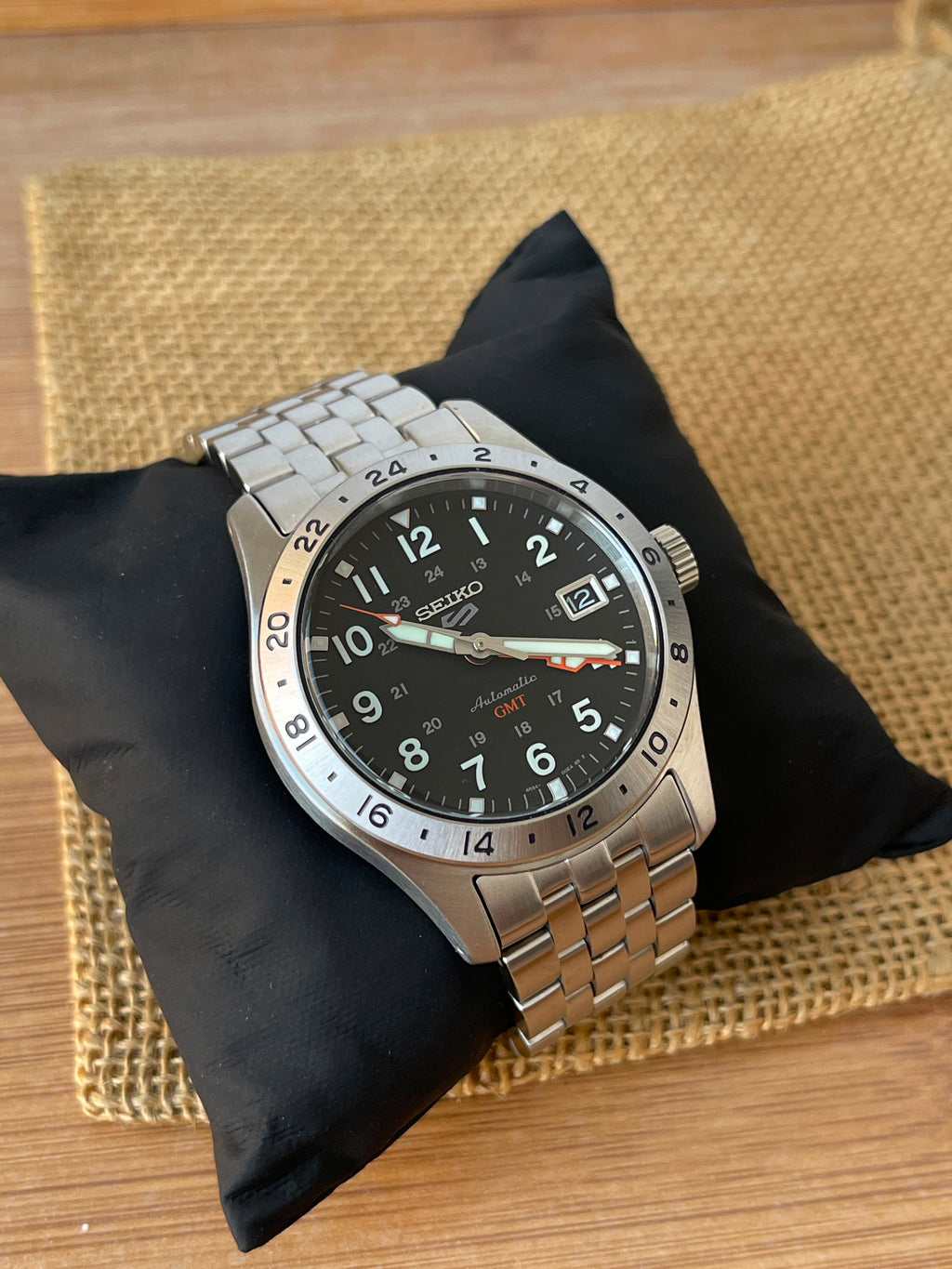 Seiko 5 Field Gmt Automatic - Full Set - impecabil Ref.SSK023K1