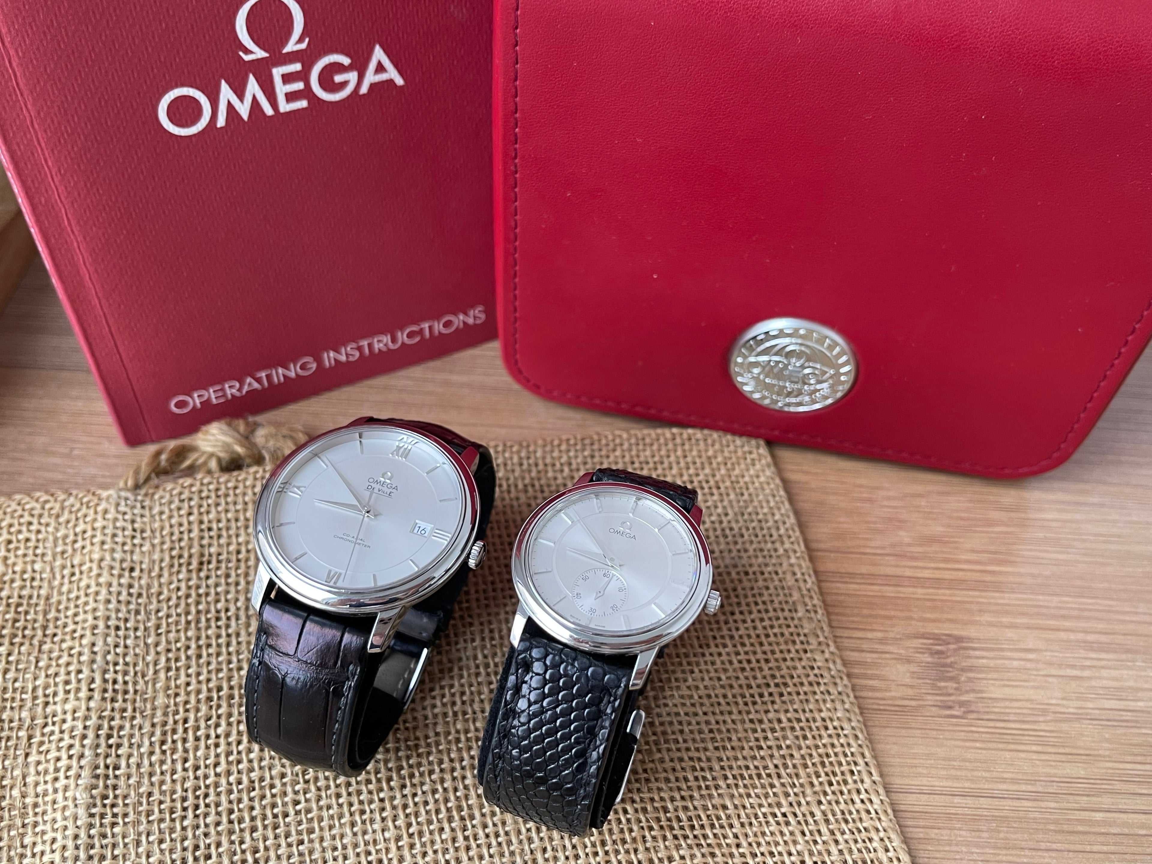 Omega De Ville Prestige 34.5mm Mecanic & Omega De Ville Prestige Co-Axial 2500 - 39.5mm - Set