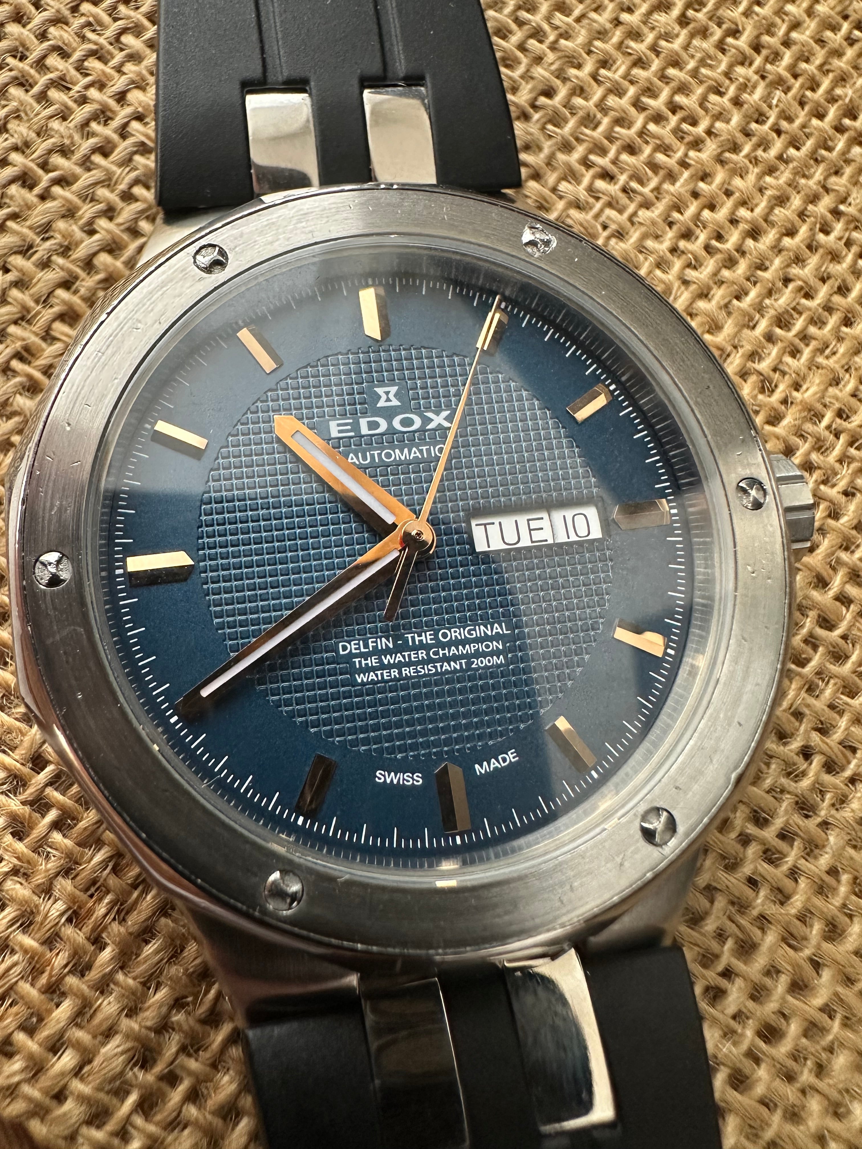 Ceas Edox Delfin Full set Rubber Strap