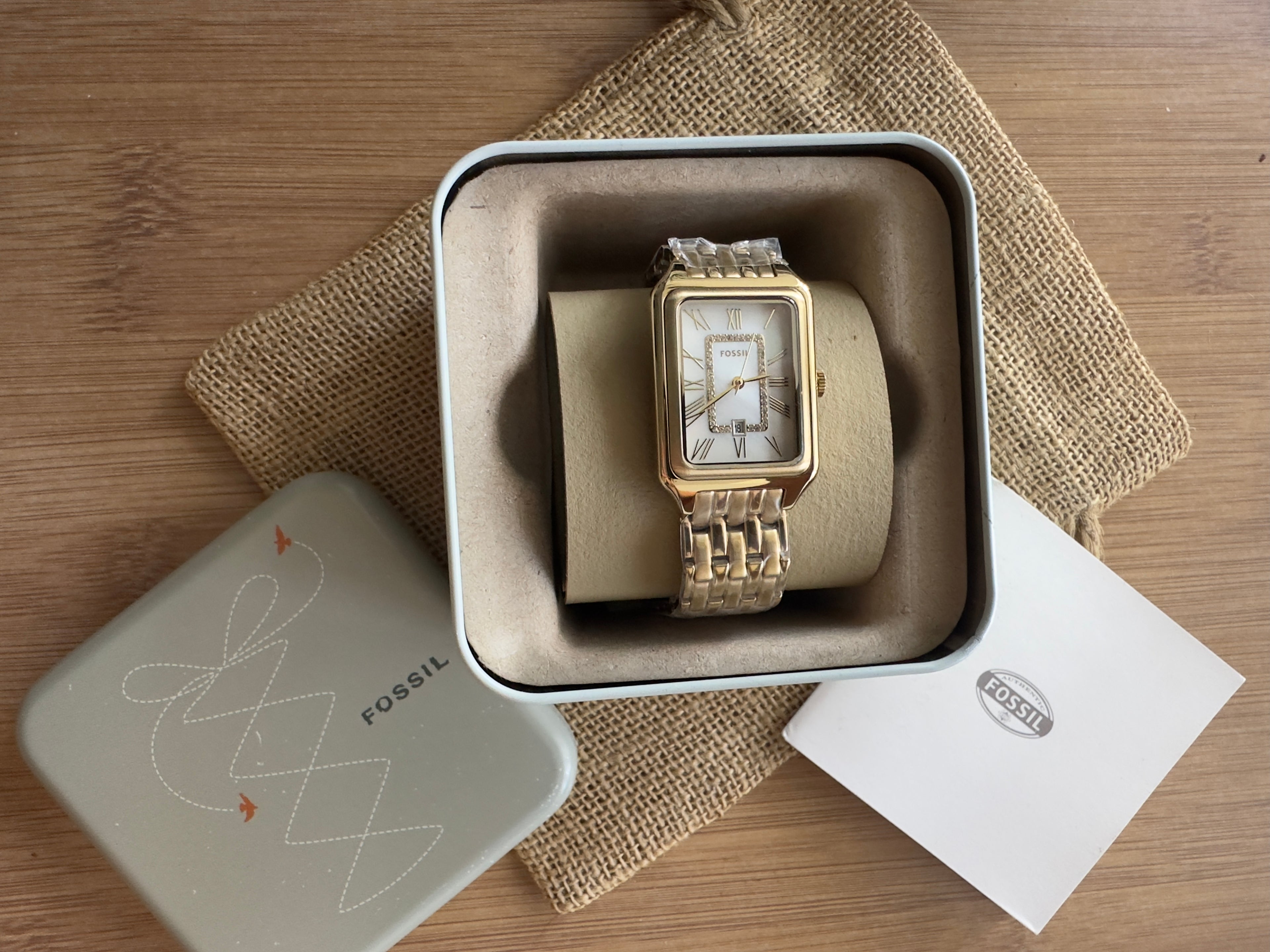 Ceas Fossil Raquel Gold 26mm - Mother of Pearl - ES5304
