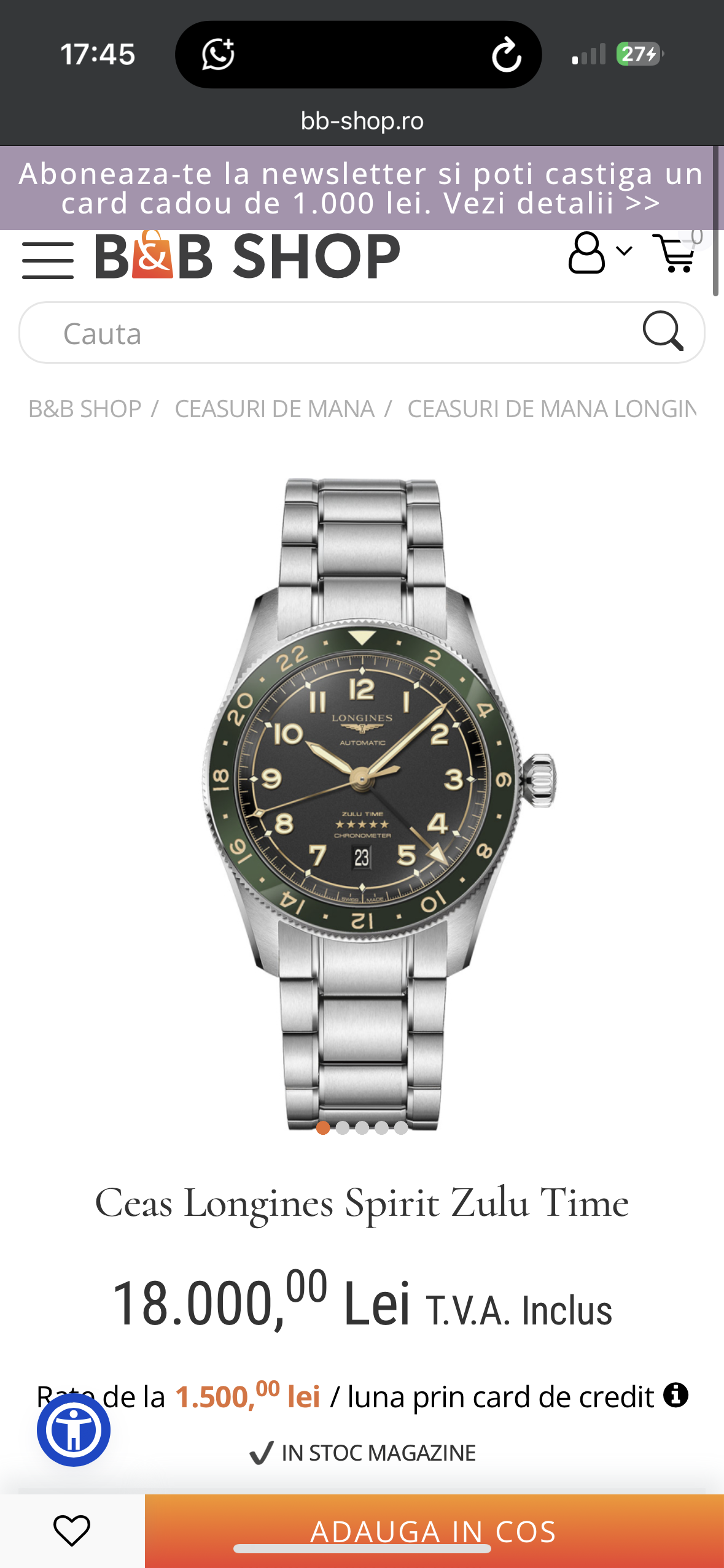 CEAS LONGINES SPIRIT ZULU TIME L3.812.4.53.6 CONDIȚIE EXCELENTǍ, FULL SET 42mm