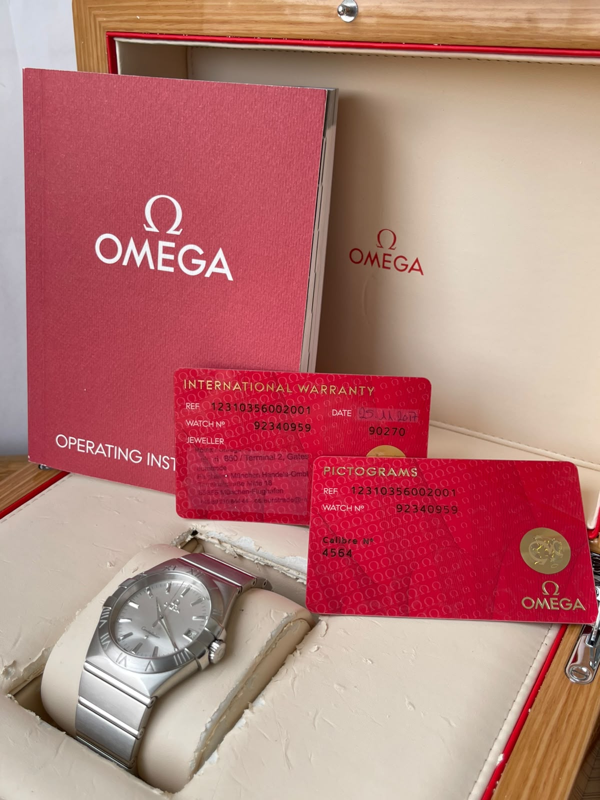 Omega Constellation 2017 Full Set Impecabil Ref. 123.10.35.60.02.001