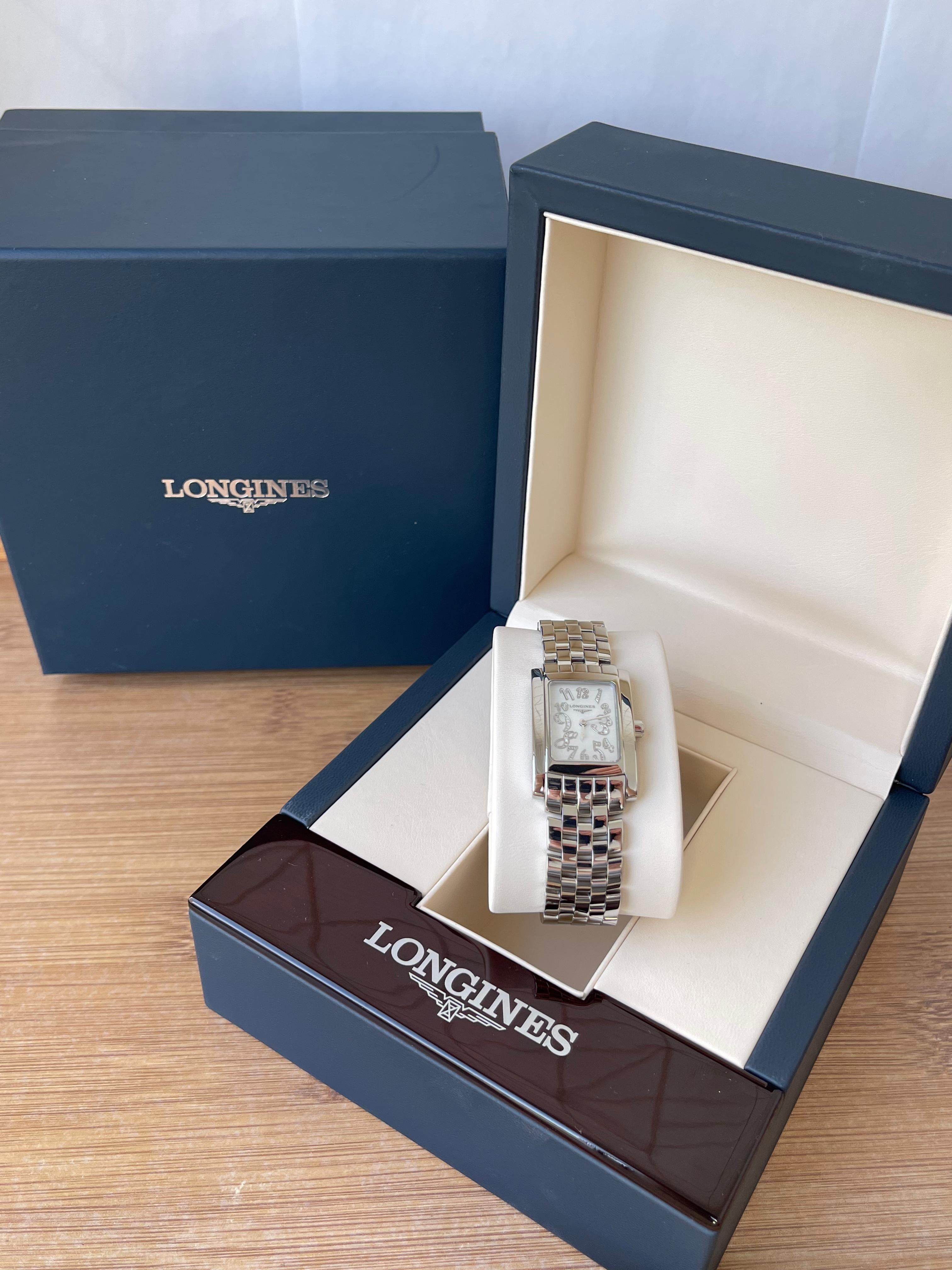 Ceas Longines Dolcevita Lady Cadran Mother of Pearl cu diamante ref. L5.502.4.07.6