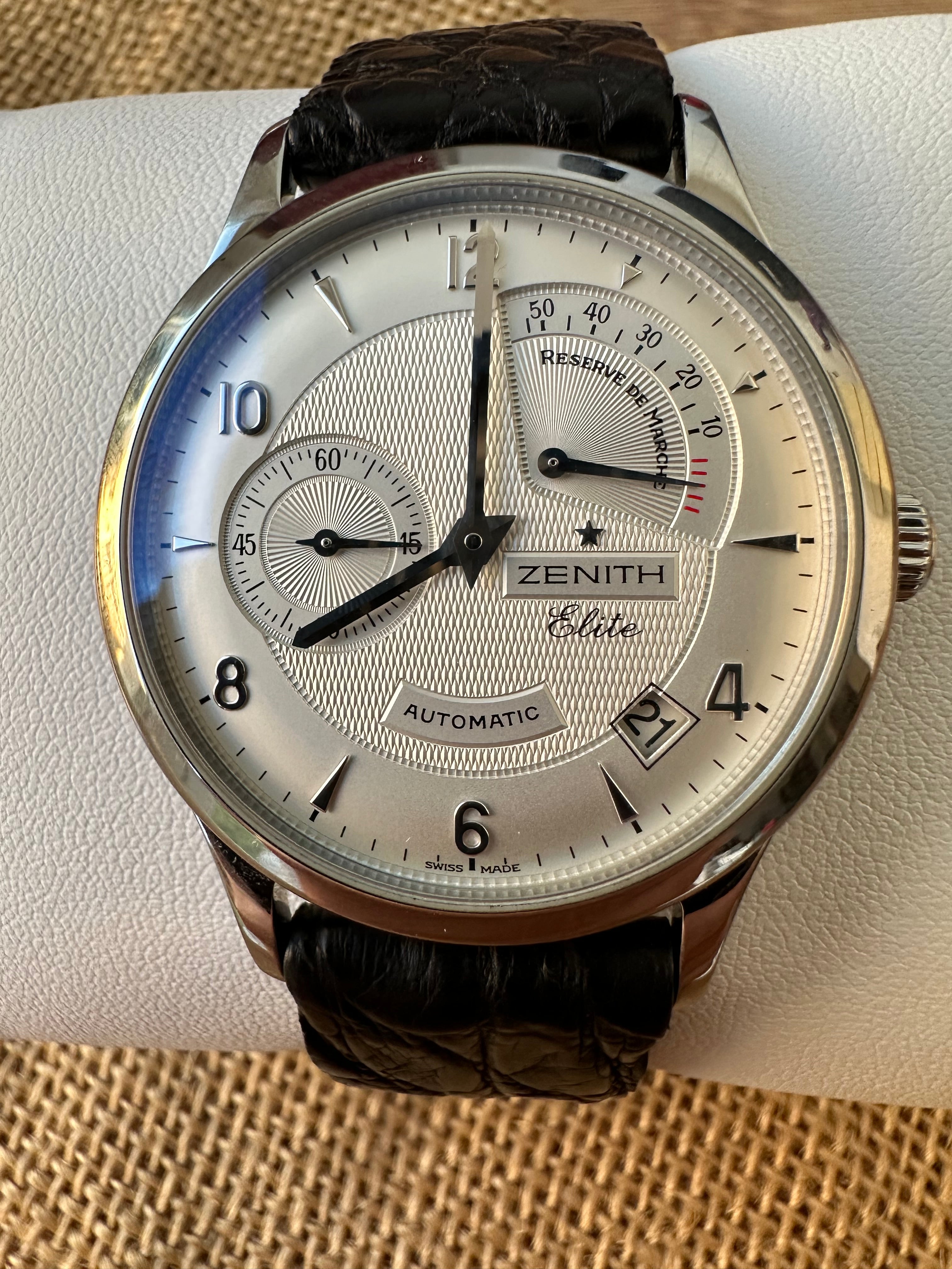 Zenith Elite - Reserve de Marche 37mm