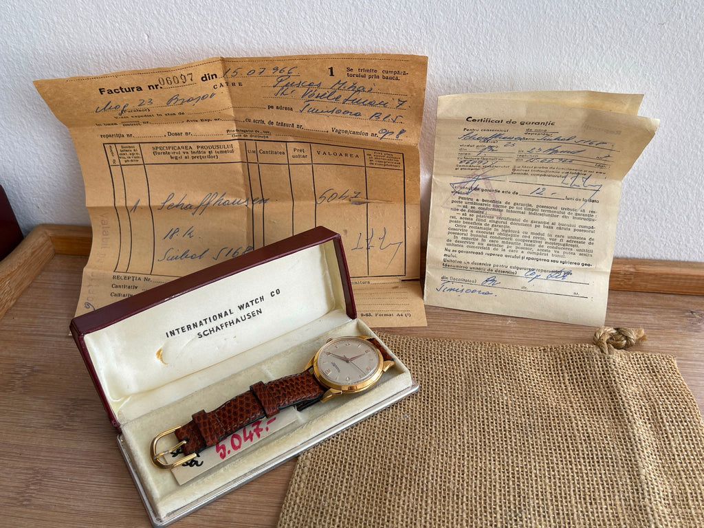 Ceas IWC din Aur 18K - Calibru Mecanic - Full set - impecabil - 15.07.1966