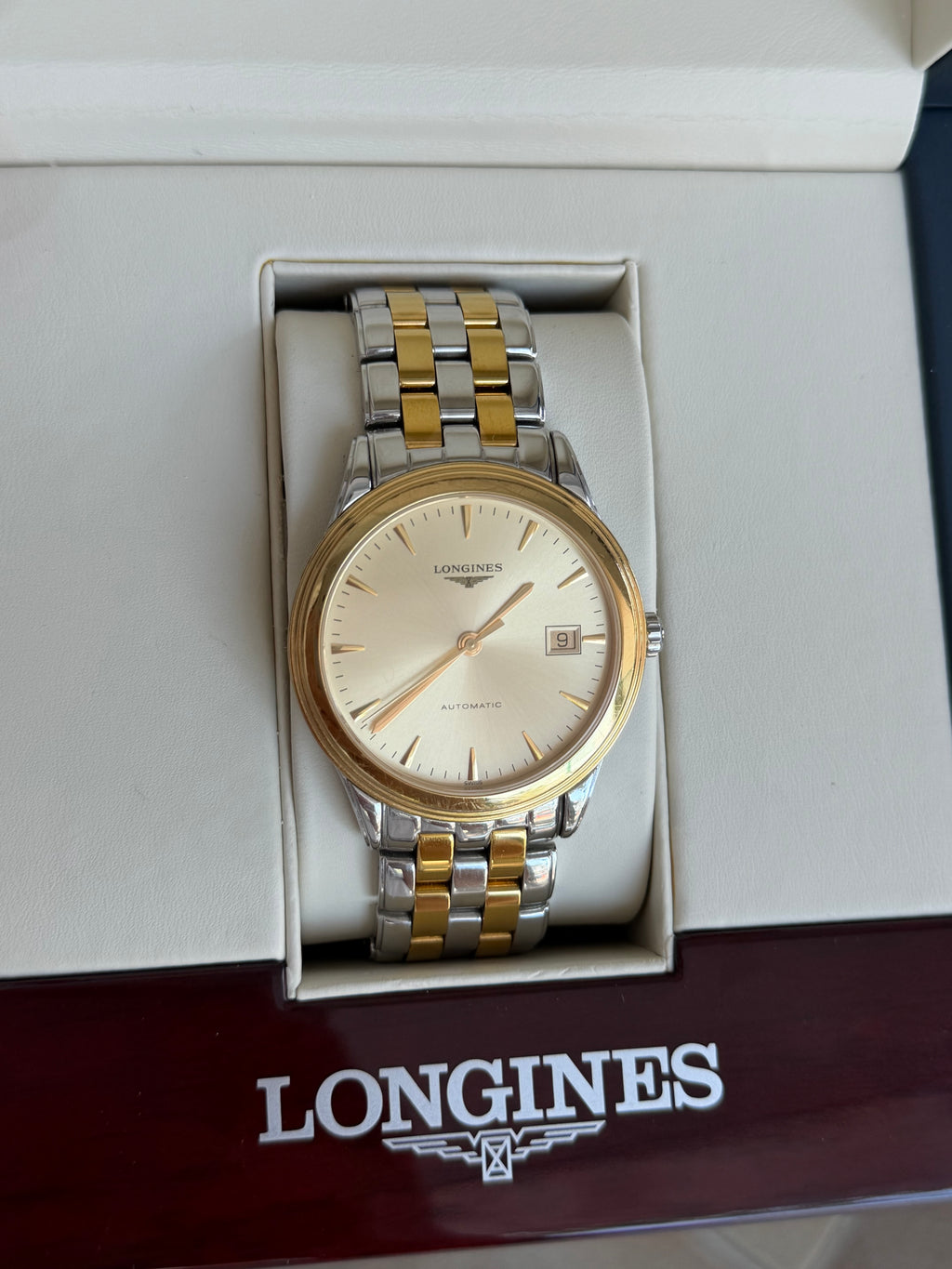 Longines Flagship Automatic 38.5mm - Two tone - Full set - Servisat - L4.974.3.32.7