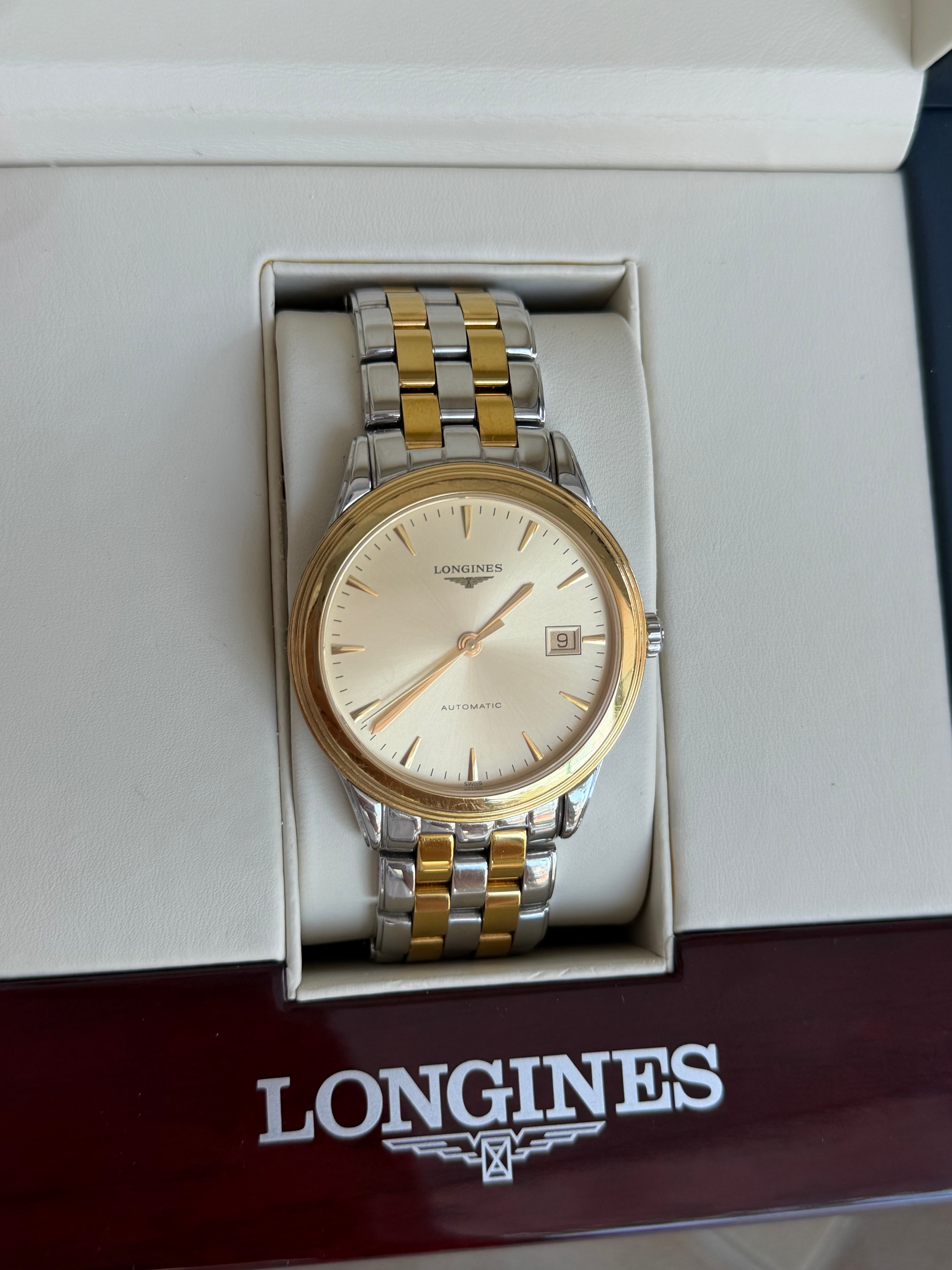 Longines Flagship Automatic 38.5mm - Two tone - Full set - Servisat - L4.974.3.32.7