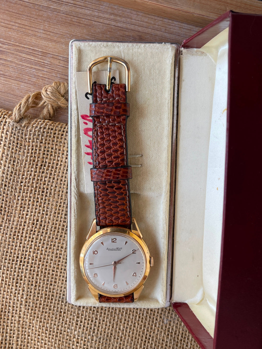 Ceas IWC din Aur 18K - Calibru Mecanic - Full set - impecabil - 15.07.1966