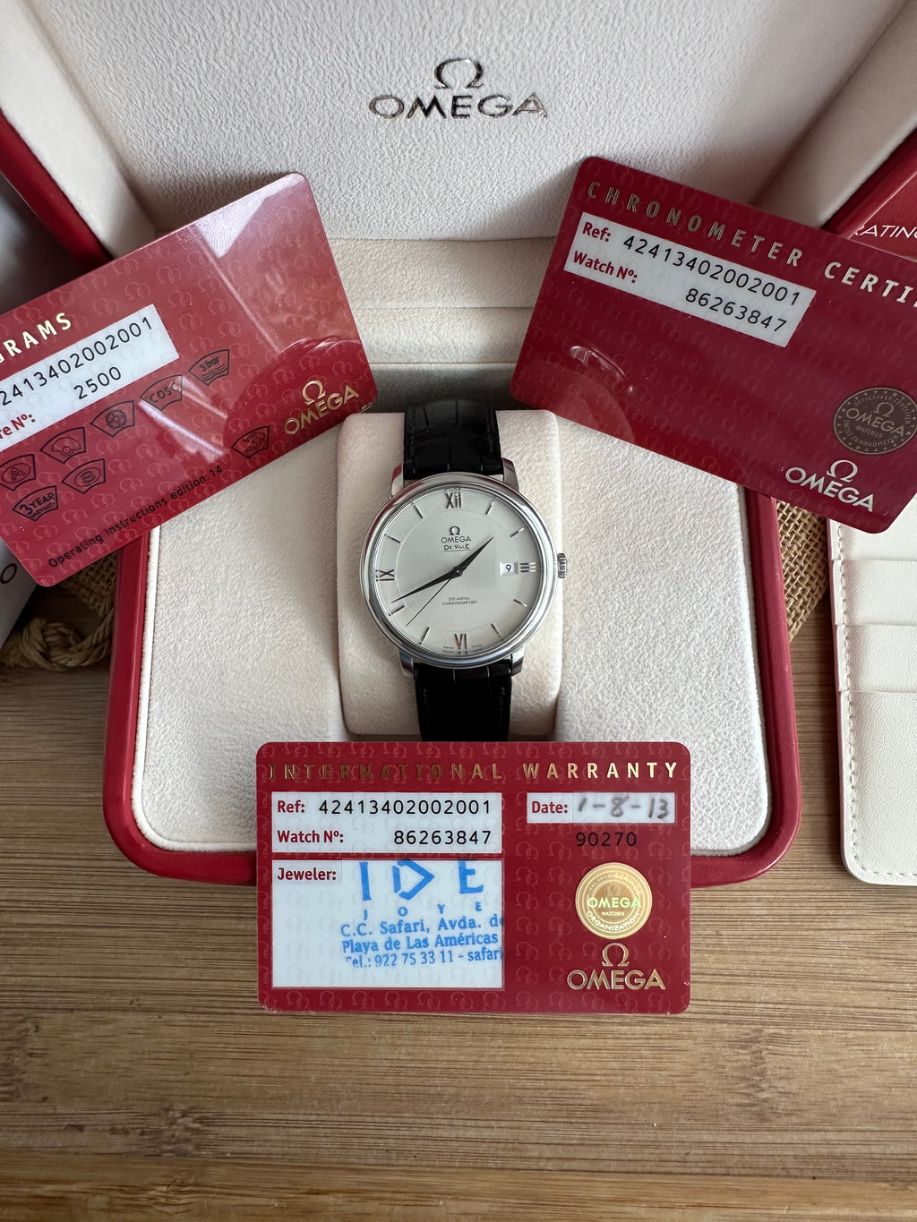 Omega De Ville Prestige Automatic 39.5mm Co-Axial Ref. 424.13.40.20.02.001