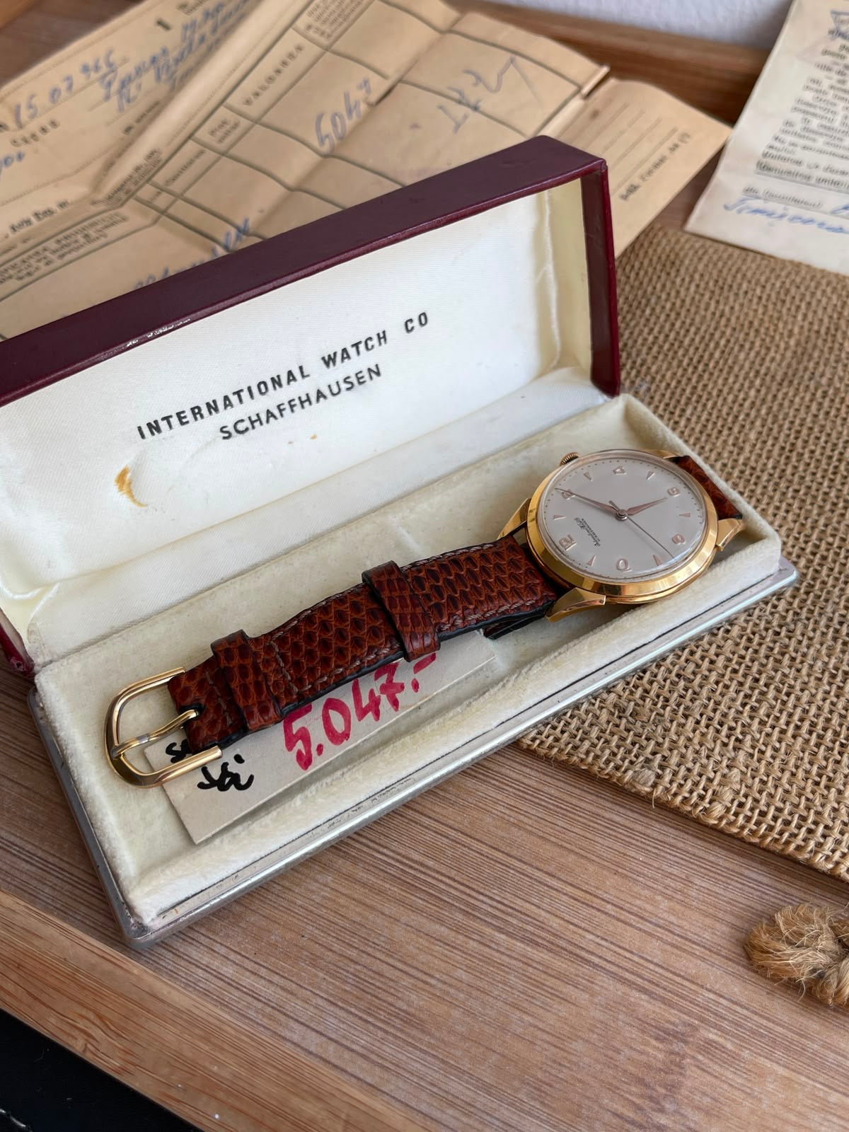 Ceas IWC din Aur 18K - Calibru Mecanic - Full set - impecabil - 15.07.1966