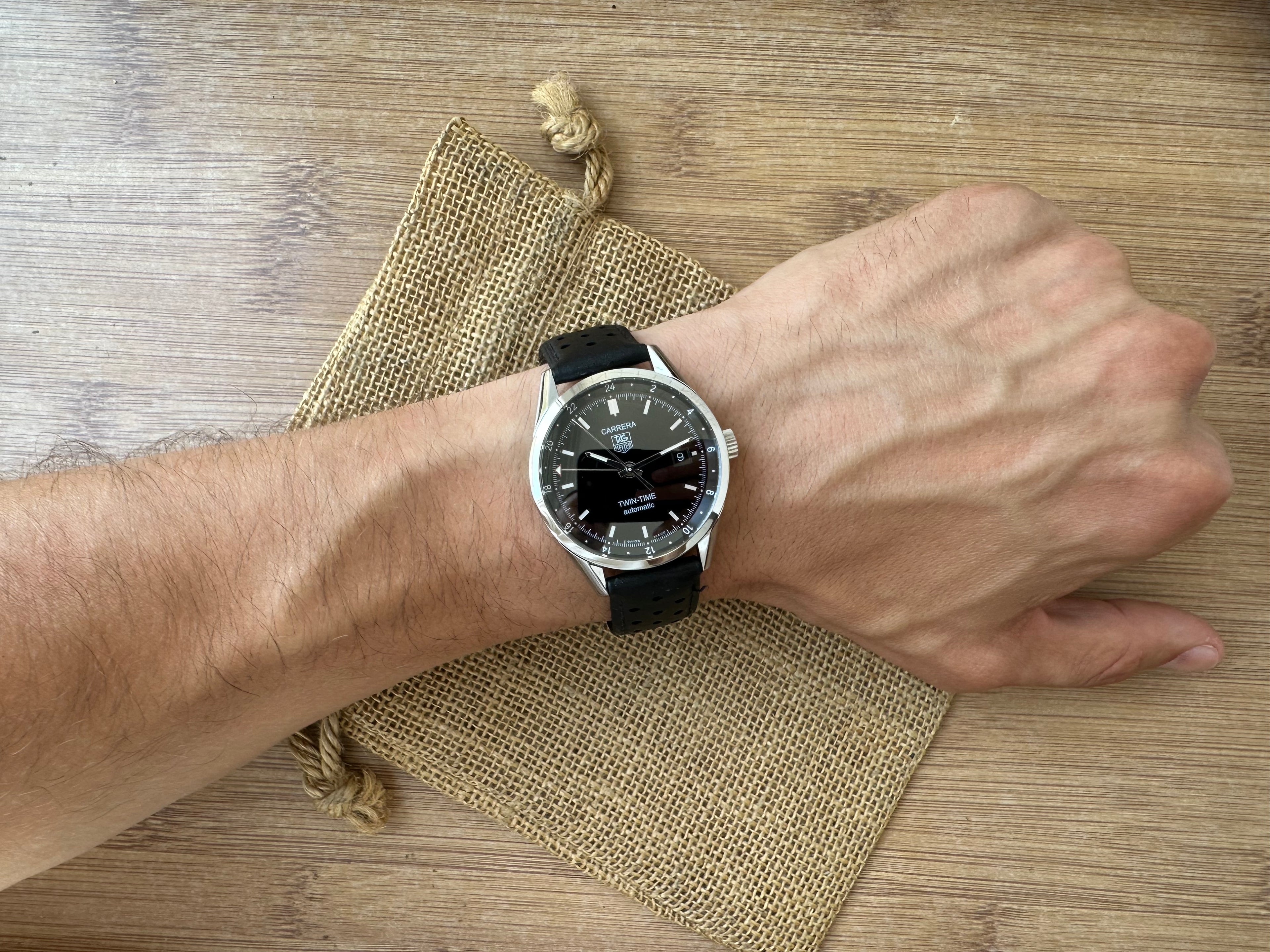 Tag Heuer Carrera Twin time GMT 39mm - Ref. WV2115