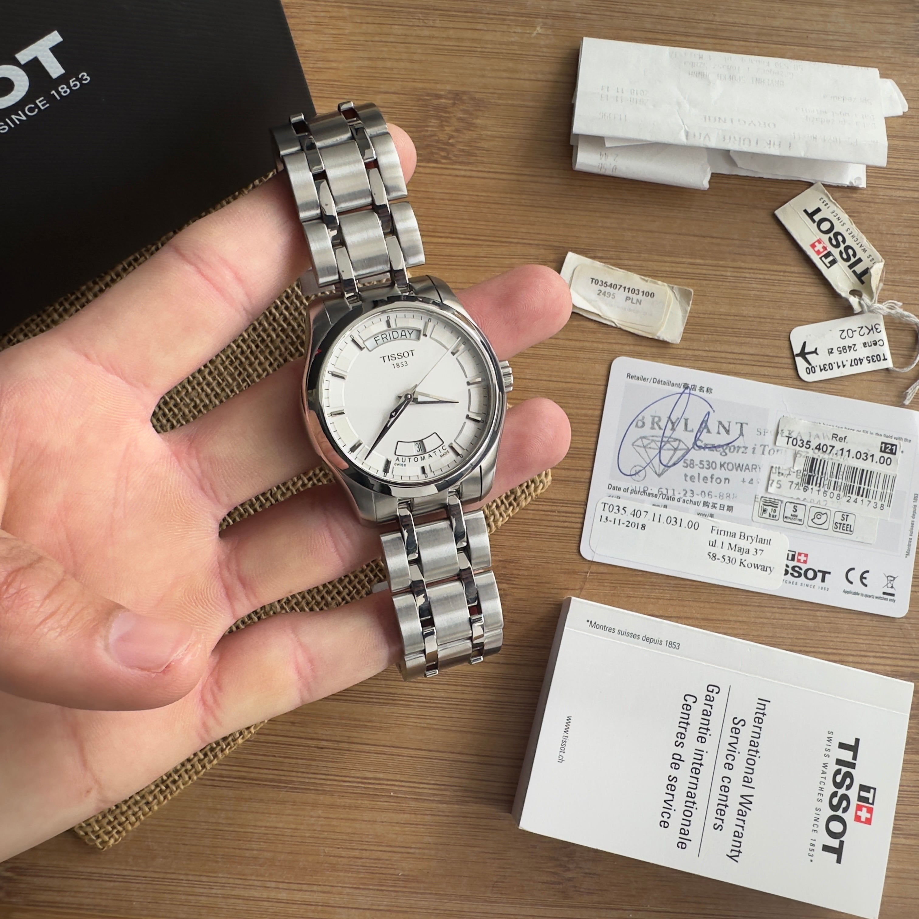 Ceas Tissot Couturier Daydate 39mm automatic - Full set - Eta2834-2 impecabil