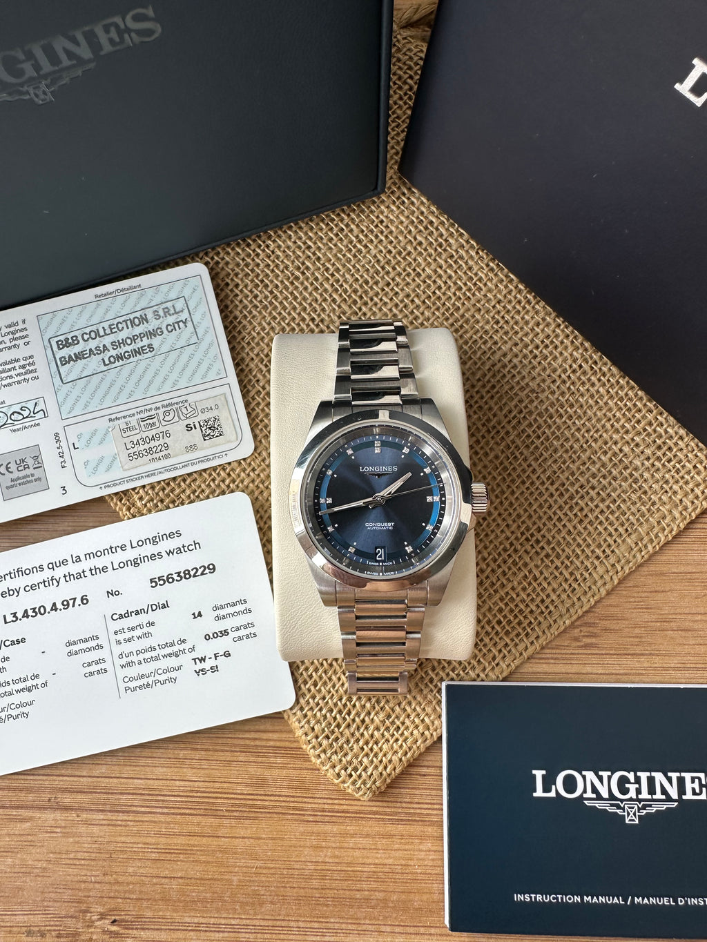 Longines Conquest Lady - Diamonds - L3.320.4.97.6
