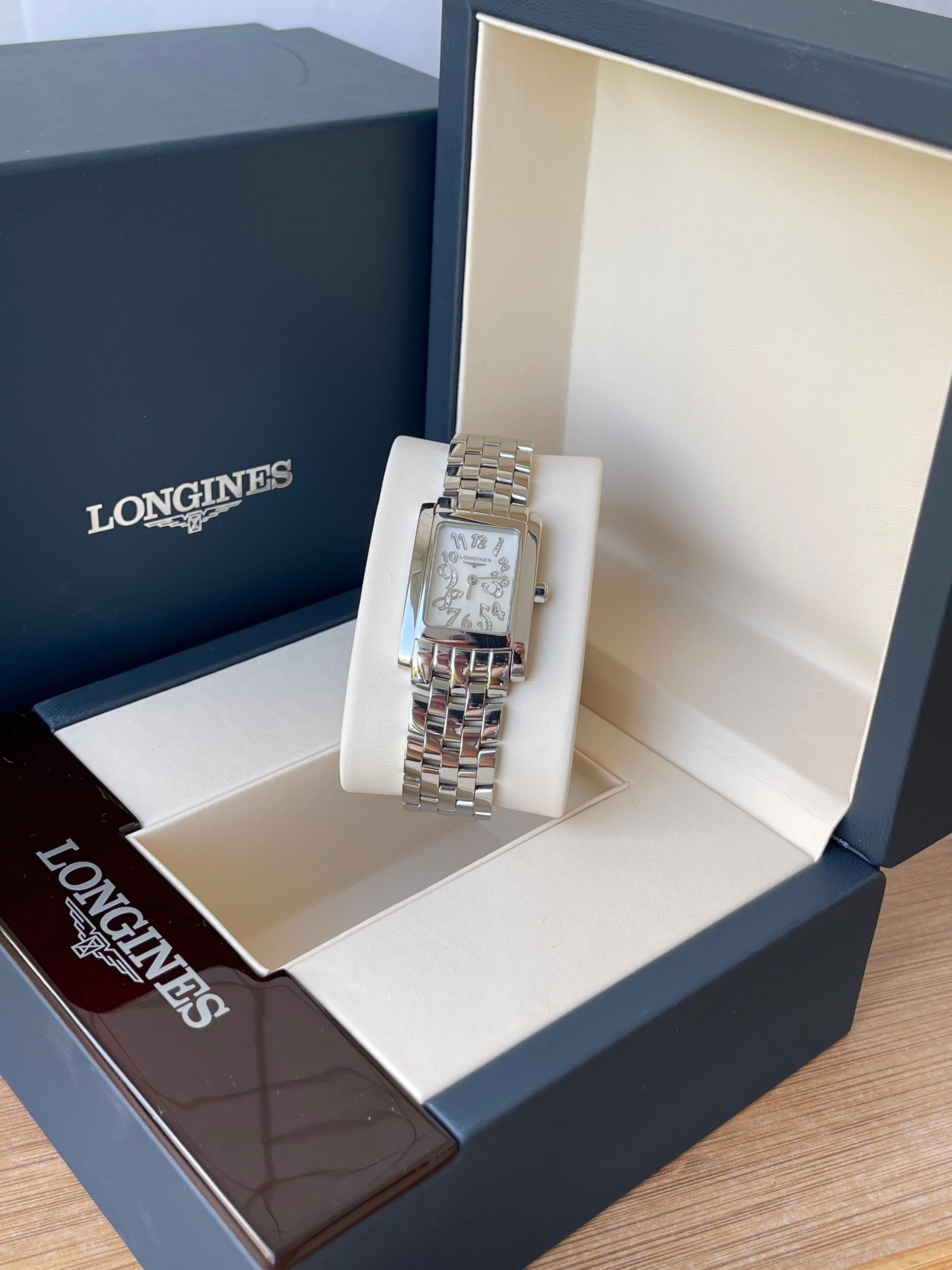 Ceas Longines Dolcevita Lady Cadran Mother of Pearl cu diamante ref. L5.502.4.07.6