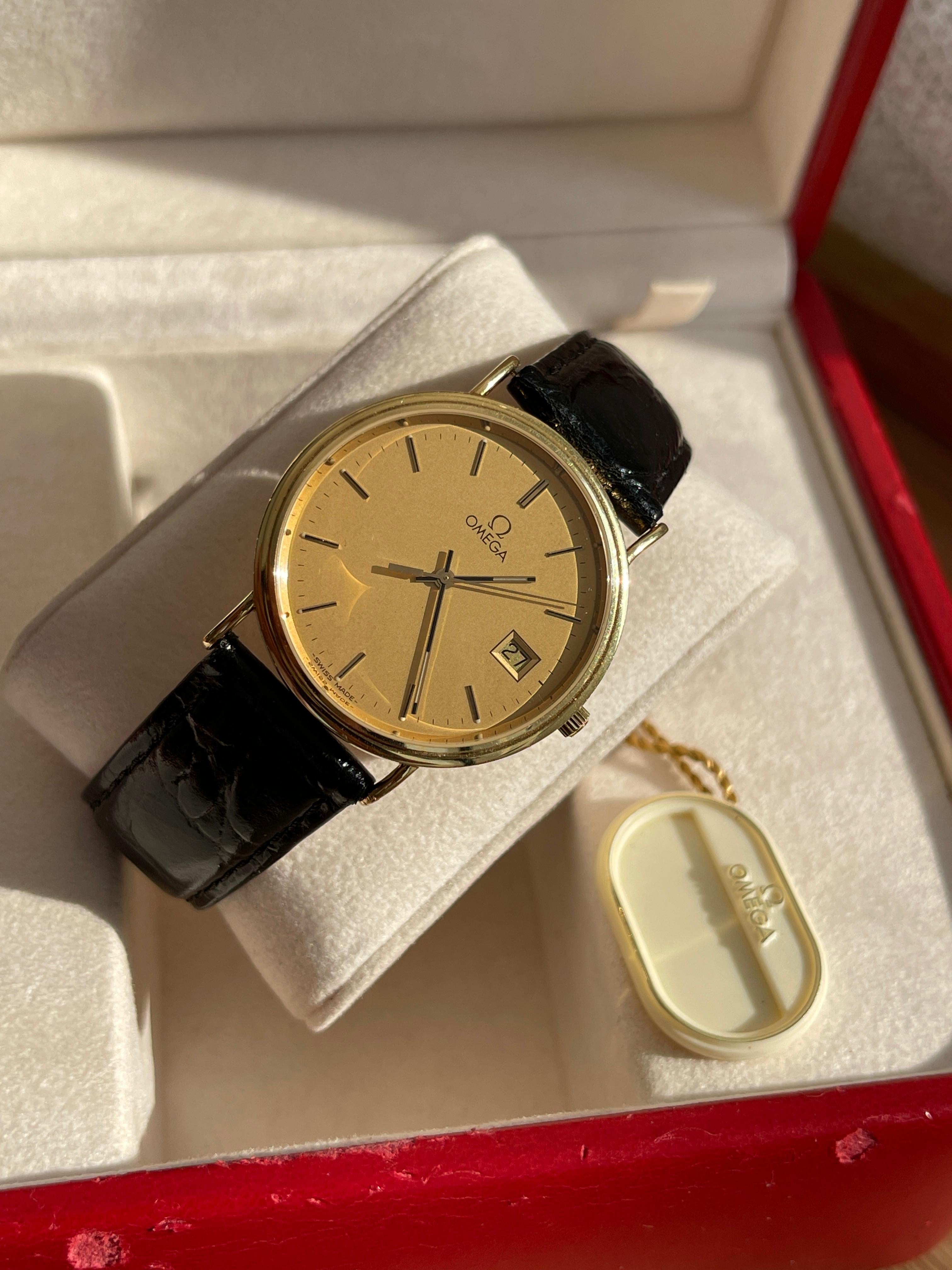 Superb Omega Seamaster Jubilee Aur 18K - Full set - Impecabil