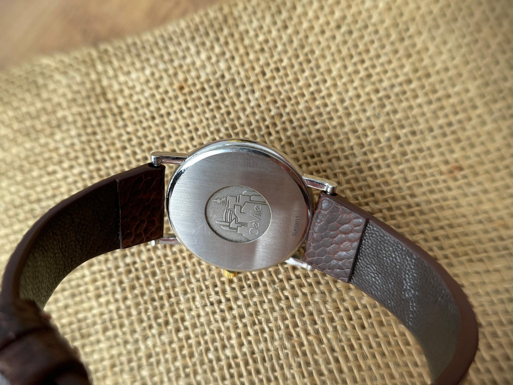 Ceas Omega De Ville - Unisex - curea de piele pe comanda
