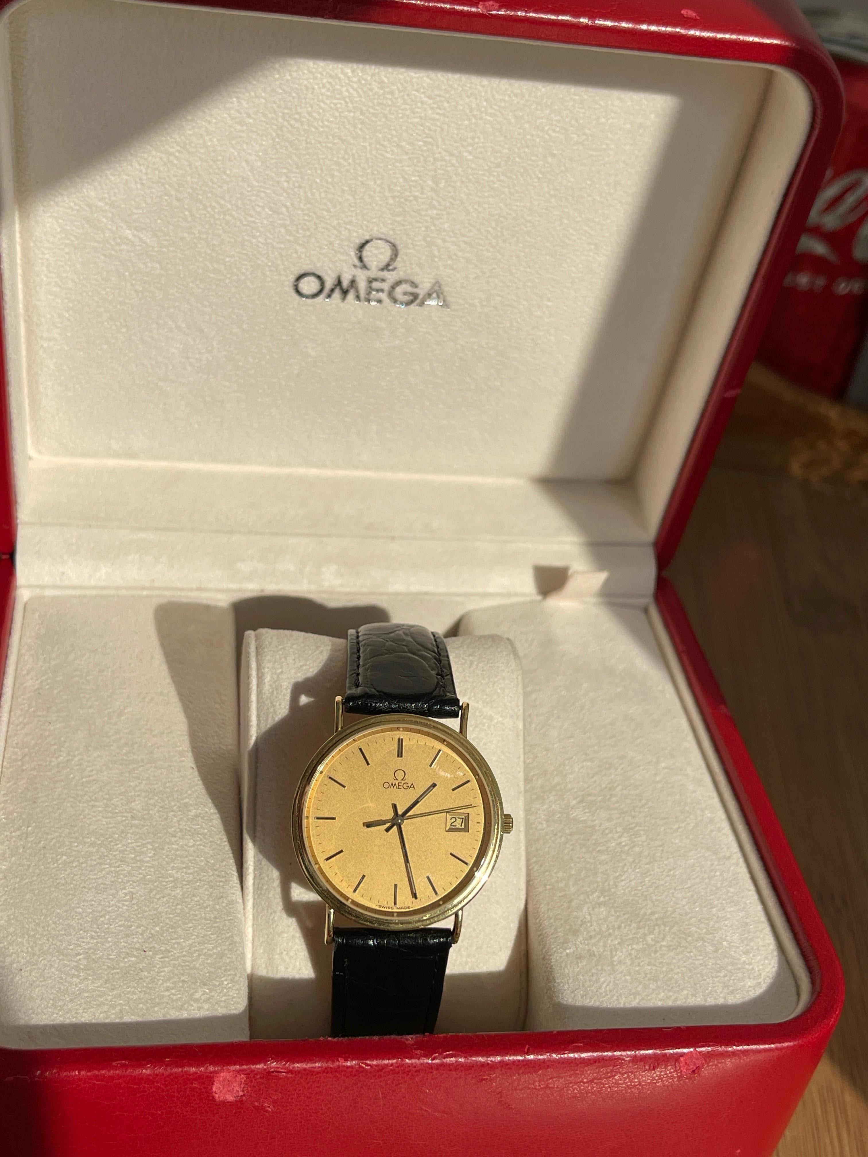Superb Omega Seamaster Jubilee Aur 18K - Full set - Impecabil