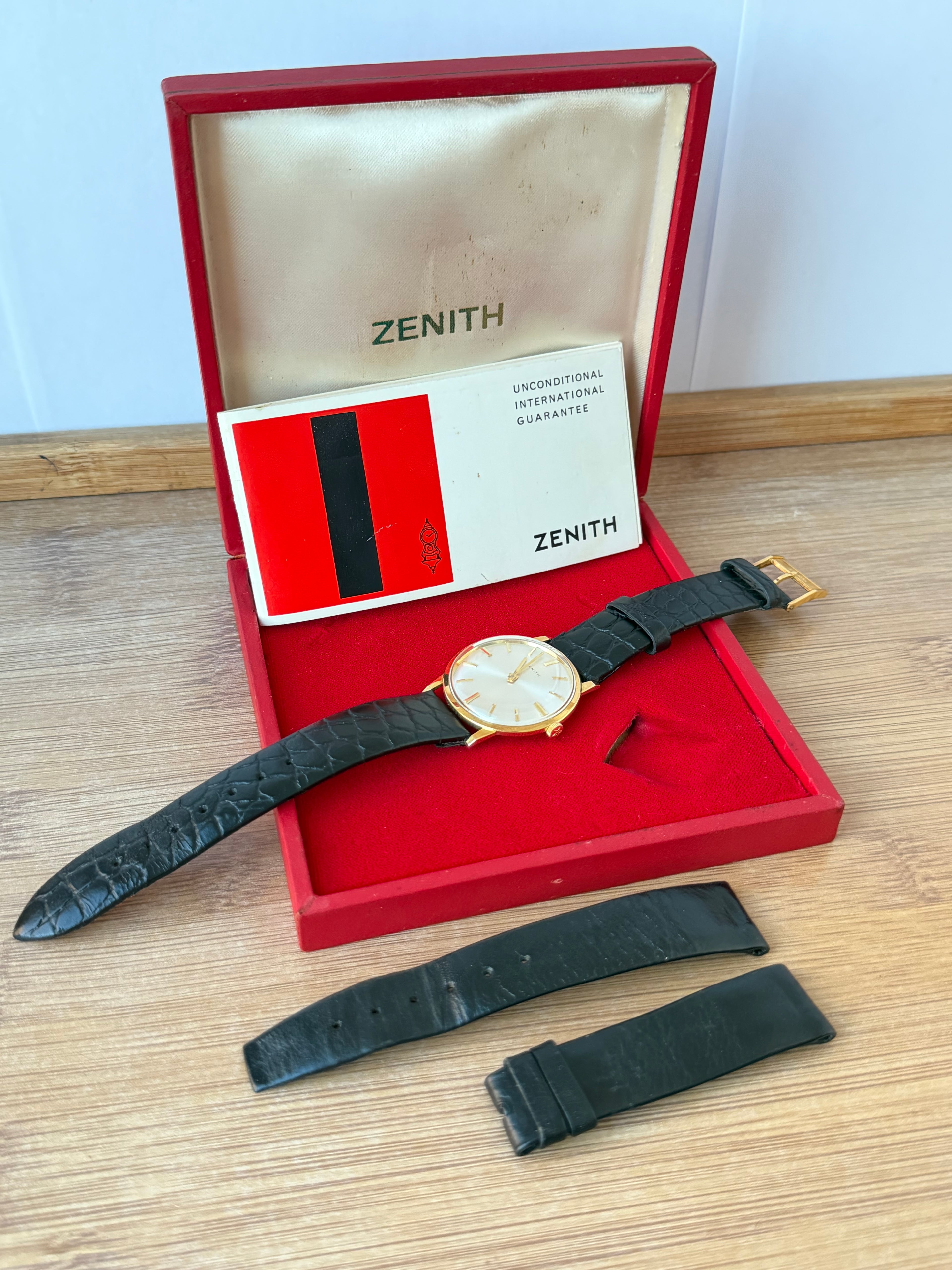 Zenith Aur 18K - Vintage NOS - New old stock- Full set