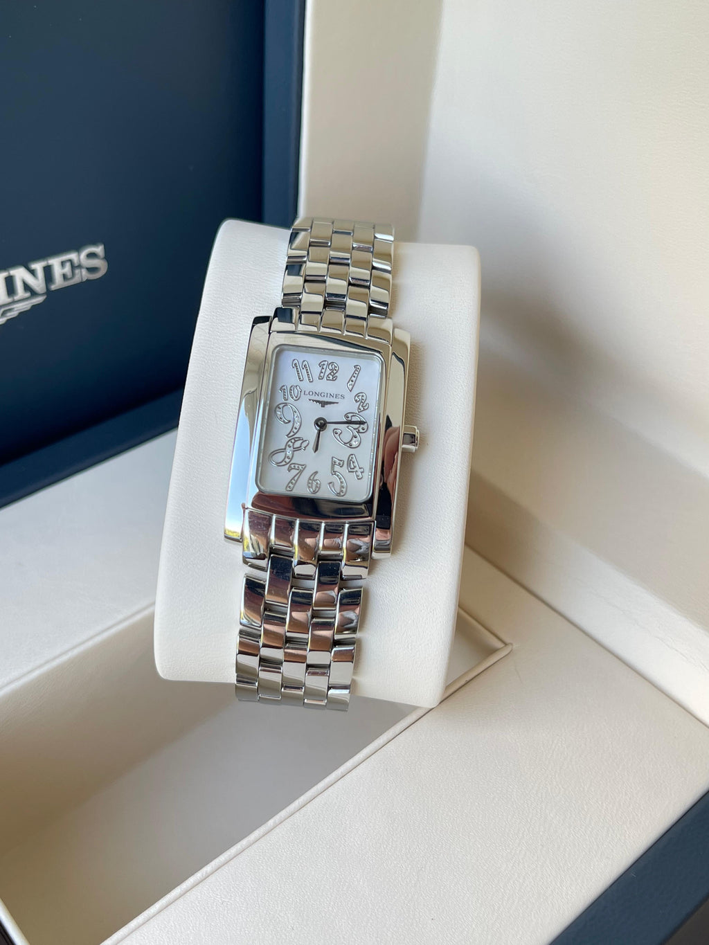 Ceas Longines Dolcevita Lady Cadran Mother of Pearl cu diamante ref. L5.502.4.07.6