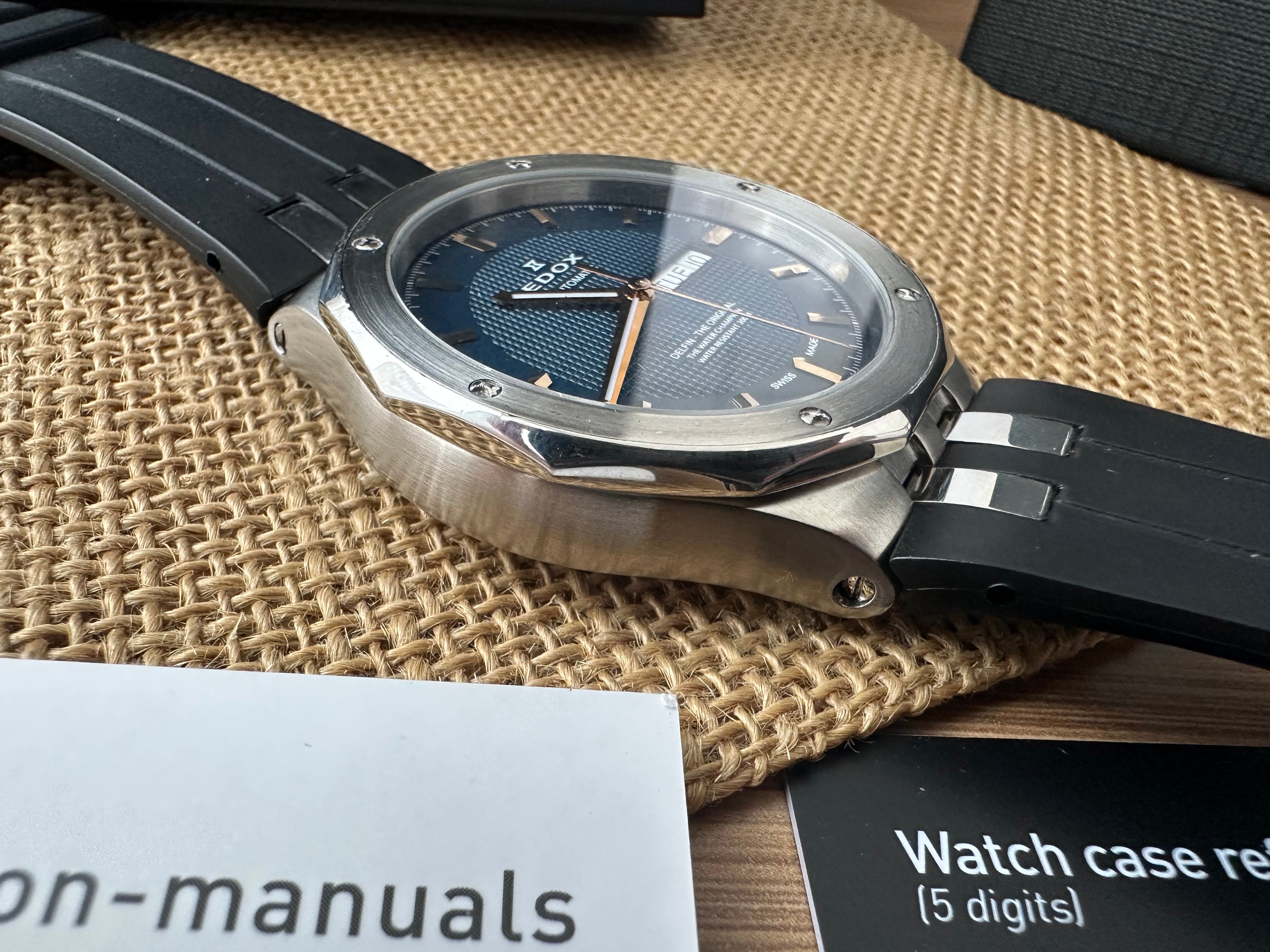 Ceas Edox Delfin Full set Rubber Strap