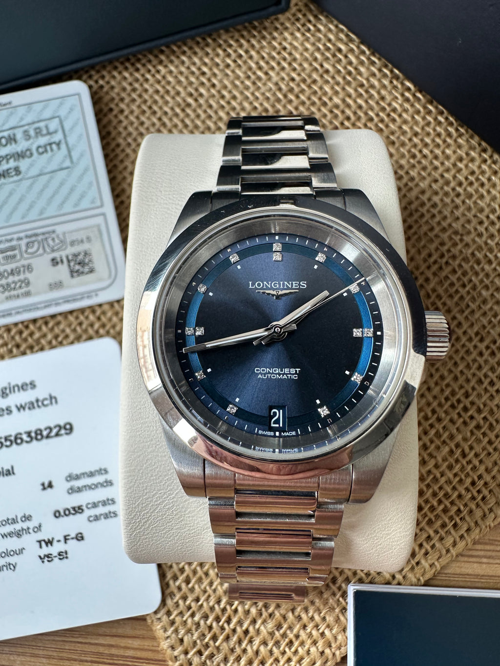 Longines Conquest Lady - Diamonds - L3.320.4.97.6