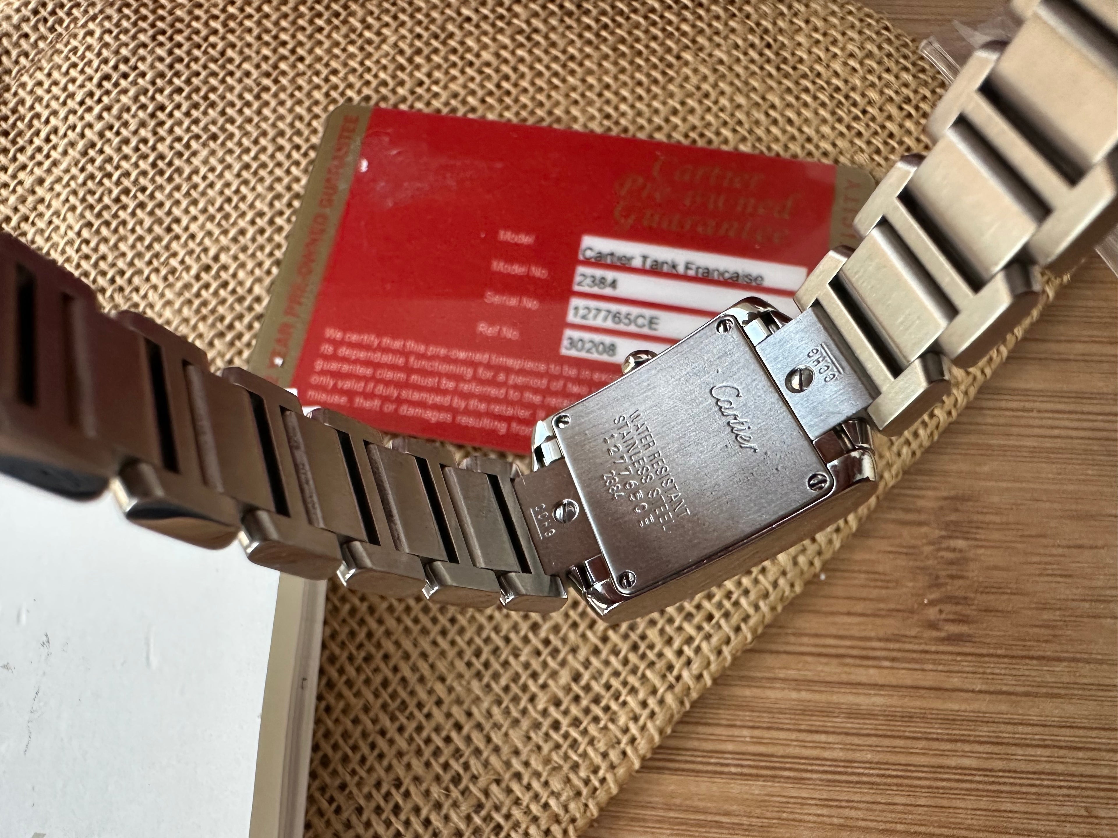 Cartier Tank Française Full set, impecabil 20mm - 2384