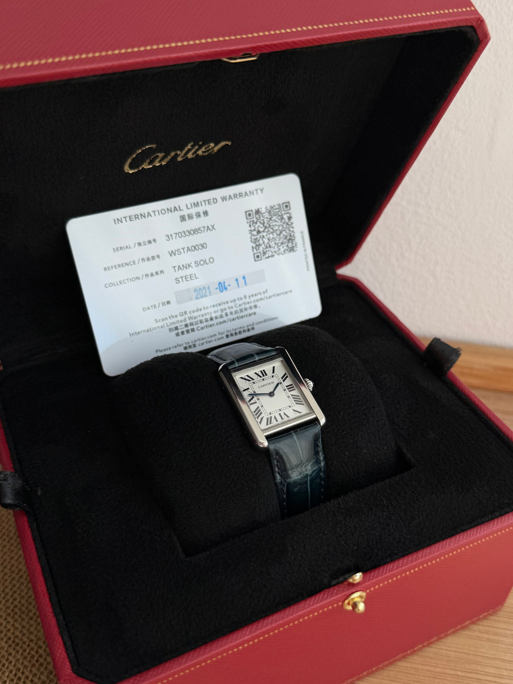 Ceas Cartier Tank Solo Ref. WSTA0030 - 31 mm × 24,4 mm