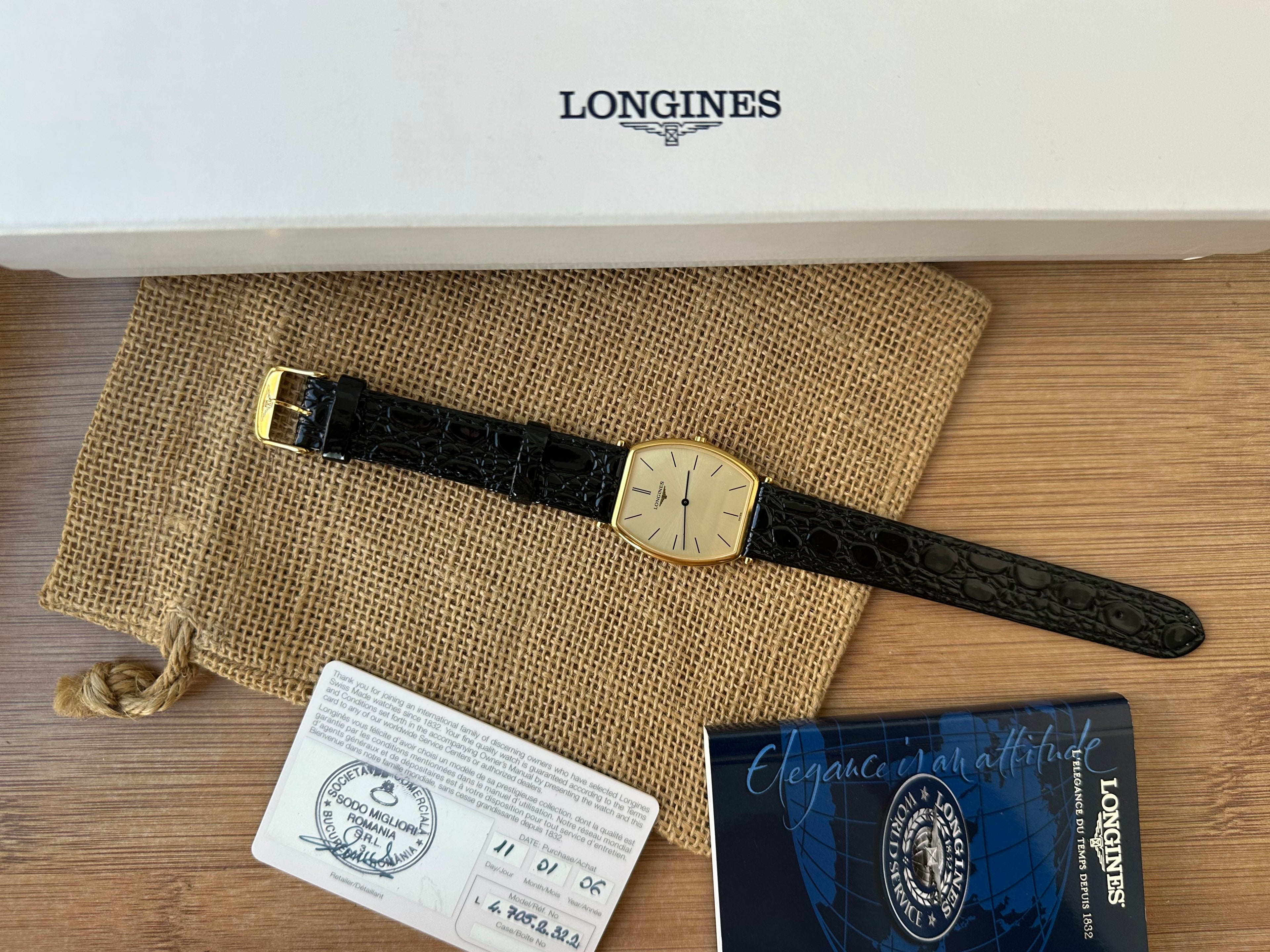 Longines La Grande Classique Tonneau Lady L4.705.2.32.2